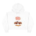 Cute Thanksgiving Turkey Pilgrim Crop Hoodie