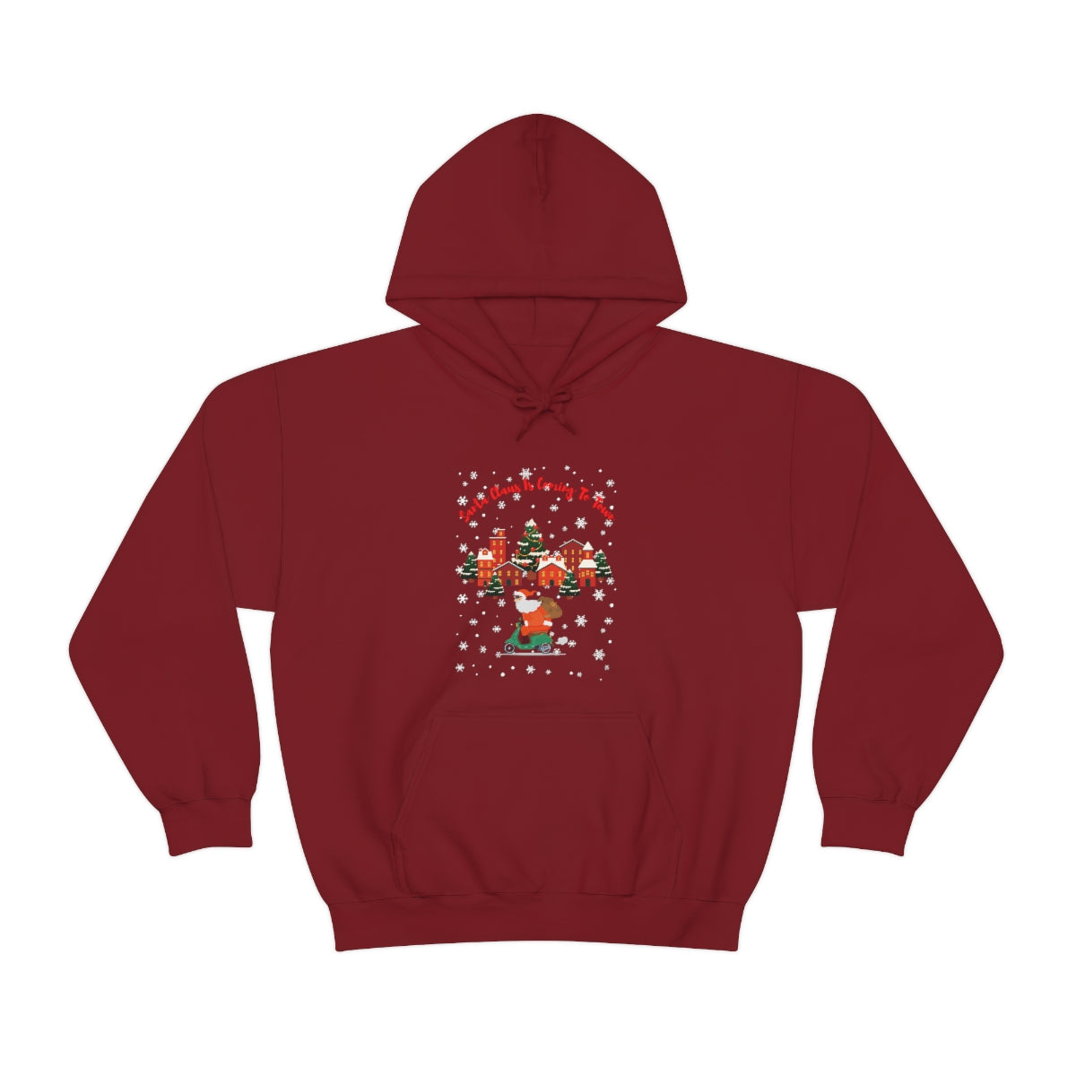 Santa Claus Is Coming To Town Unisex Heavy Blend™ Hooded Sweatshirt