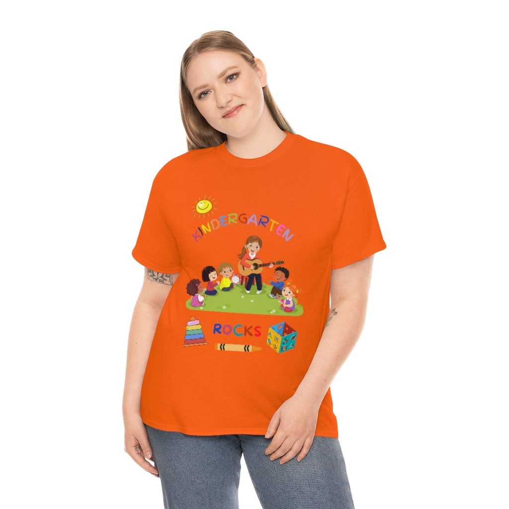 Kindergarten Rocks Unisex Heavy Cotton Tee