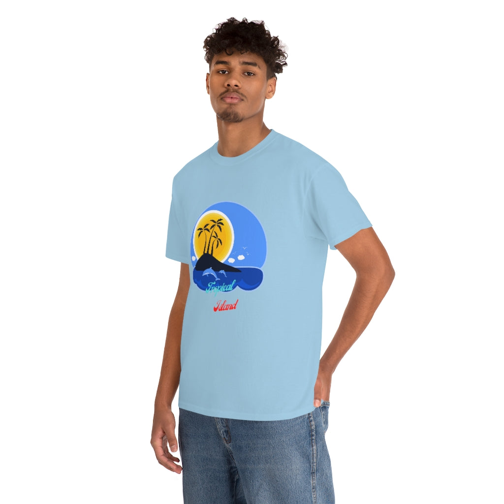 Tropical Island Unisex Heavy Cotton Tee