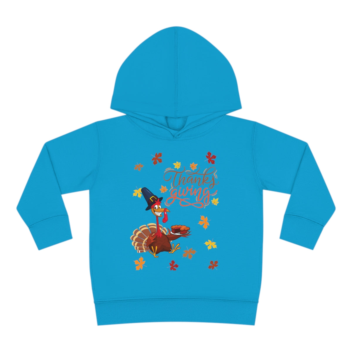 Thanksgiving Turkey Toddler Pullover Fleece Hoodie