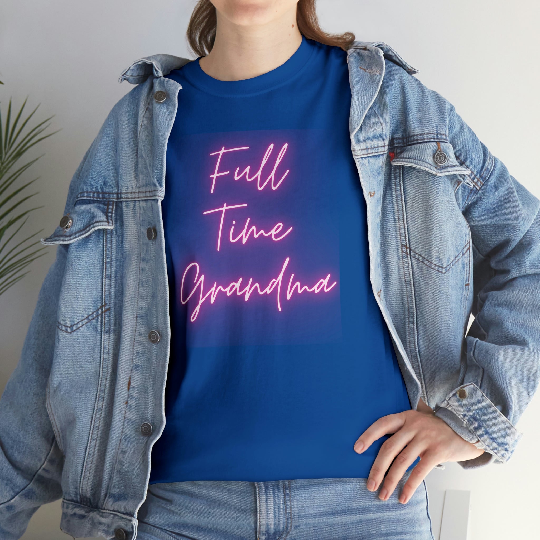Full Time Grandma Unisex Heavy Cotton Tee