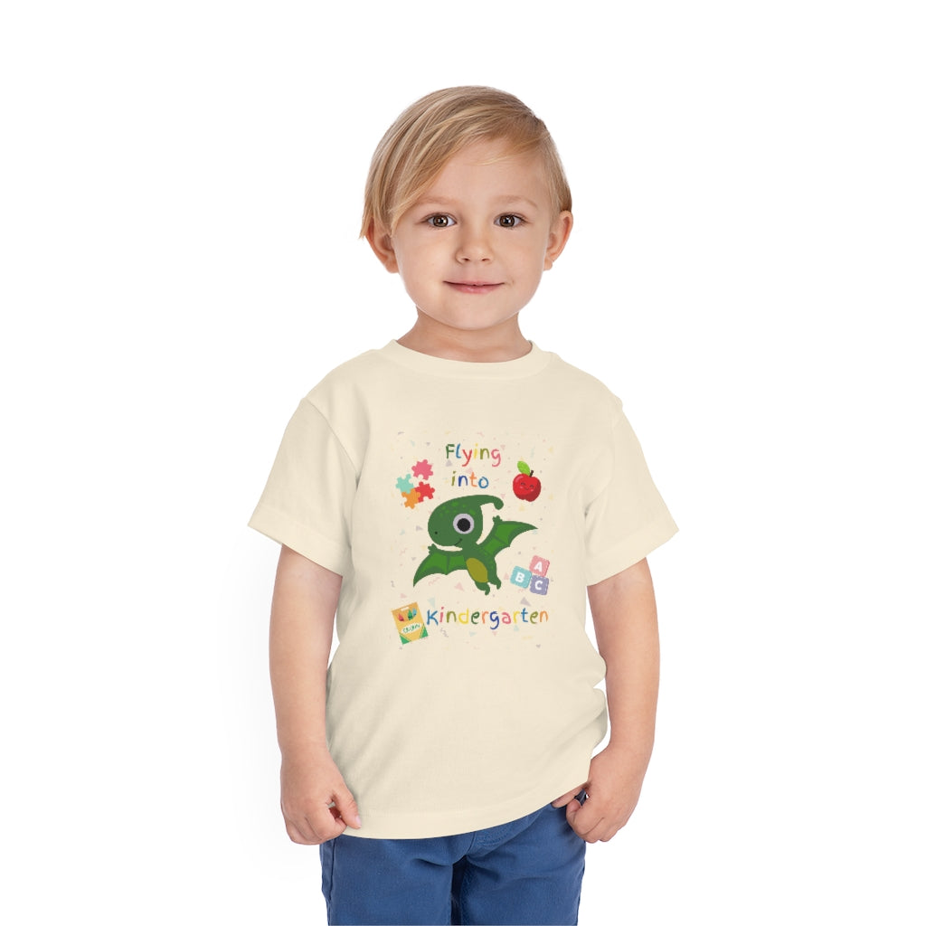 Flying Into Kindergarten Toddler Short Sleeve Tee