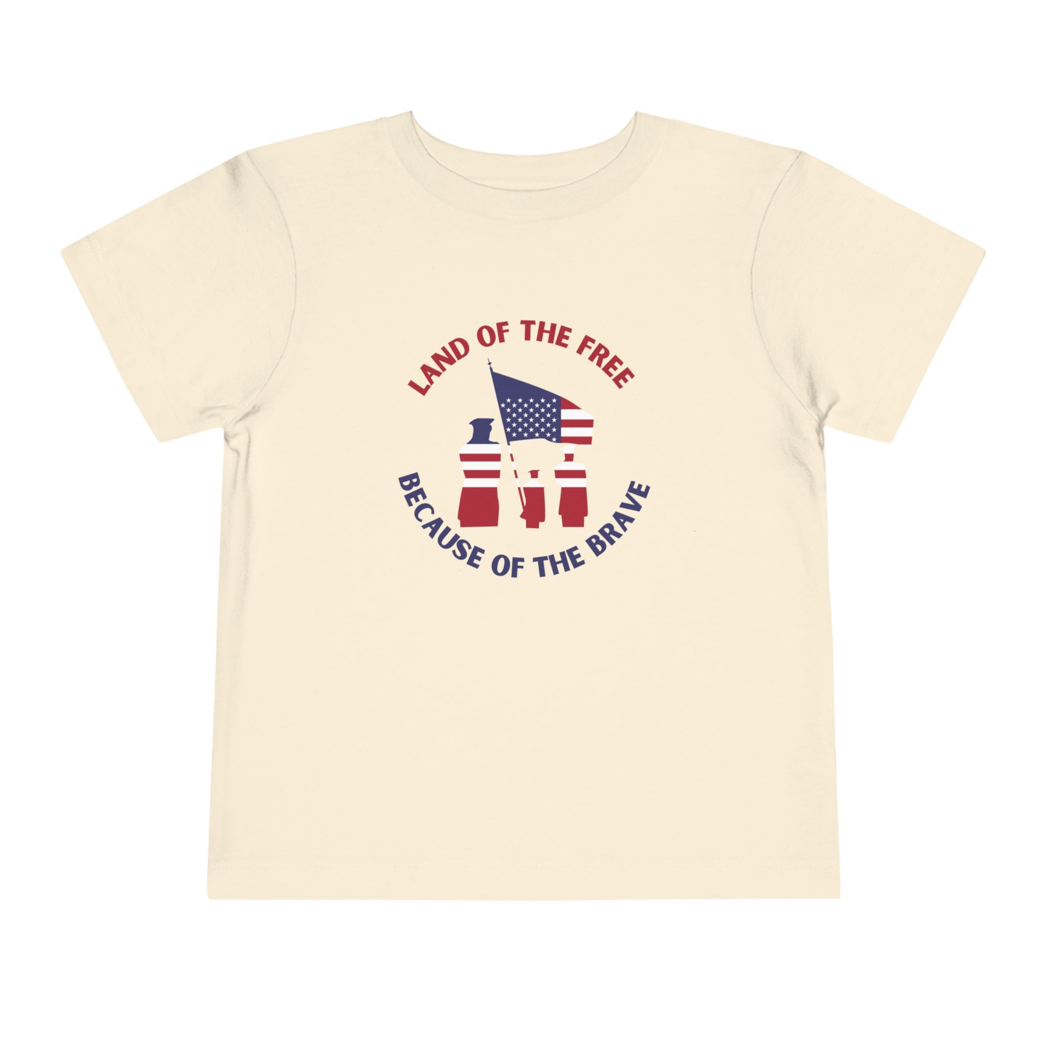 Memorial Day Land Of The Free Toddler Short Sleeve Tee