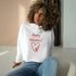 Happy Valentine's Love!! Crop Hoodie