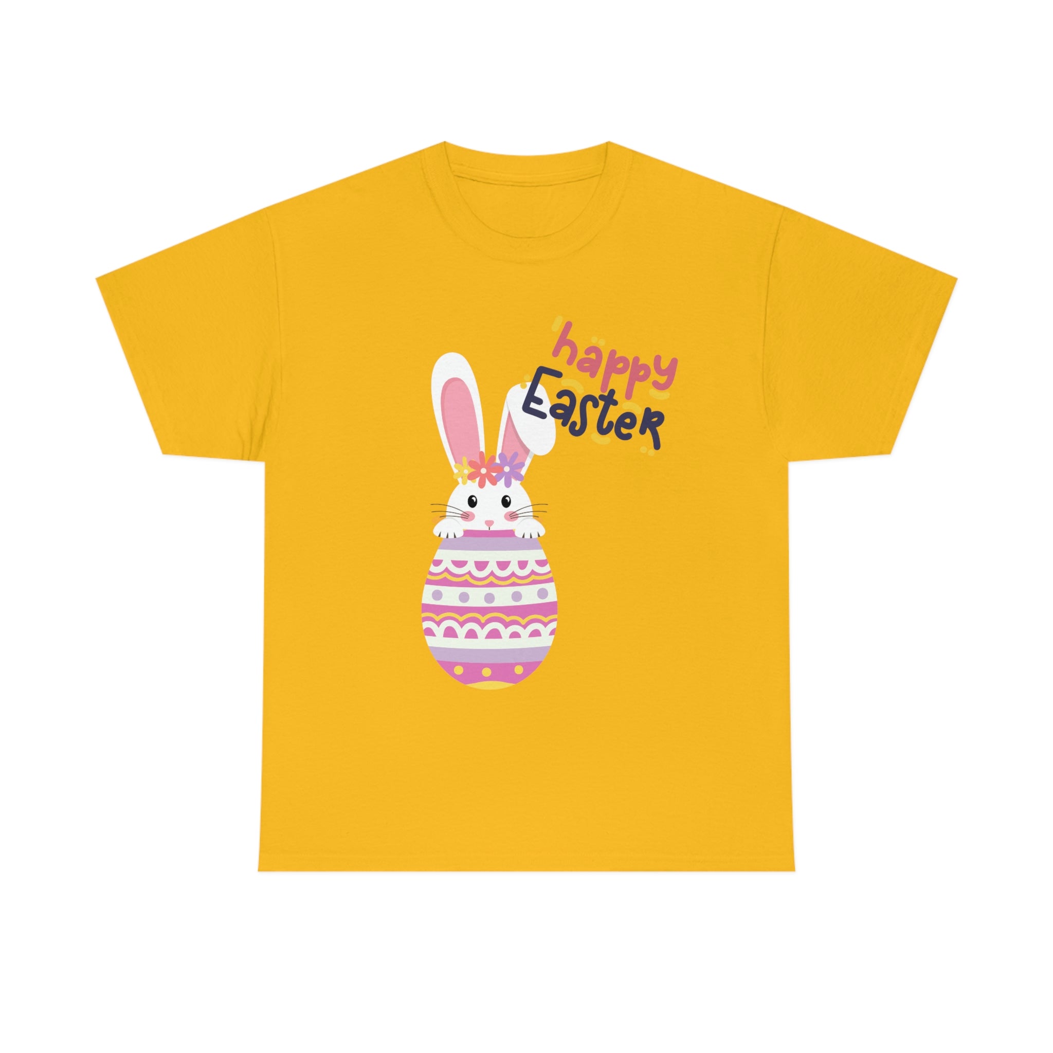 Happy Easter Day Bunny Unisex Heavy Cotton Tee