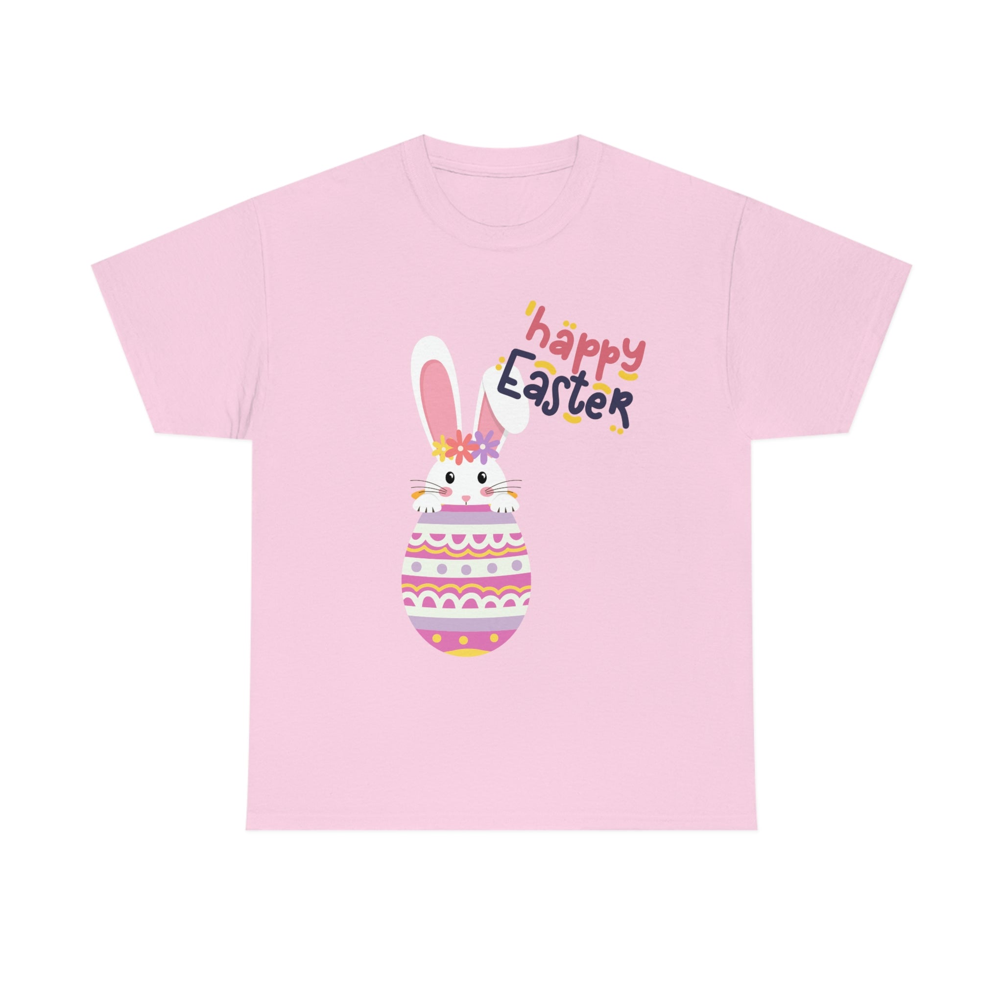 Happy Easter Day Bunny Unisex Heavy Cotton Tee