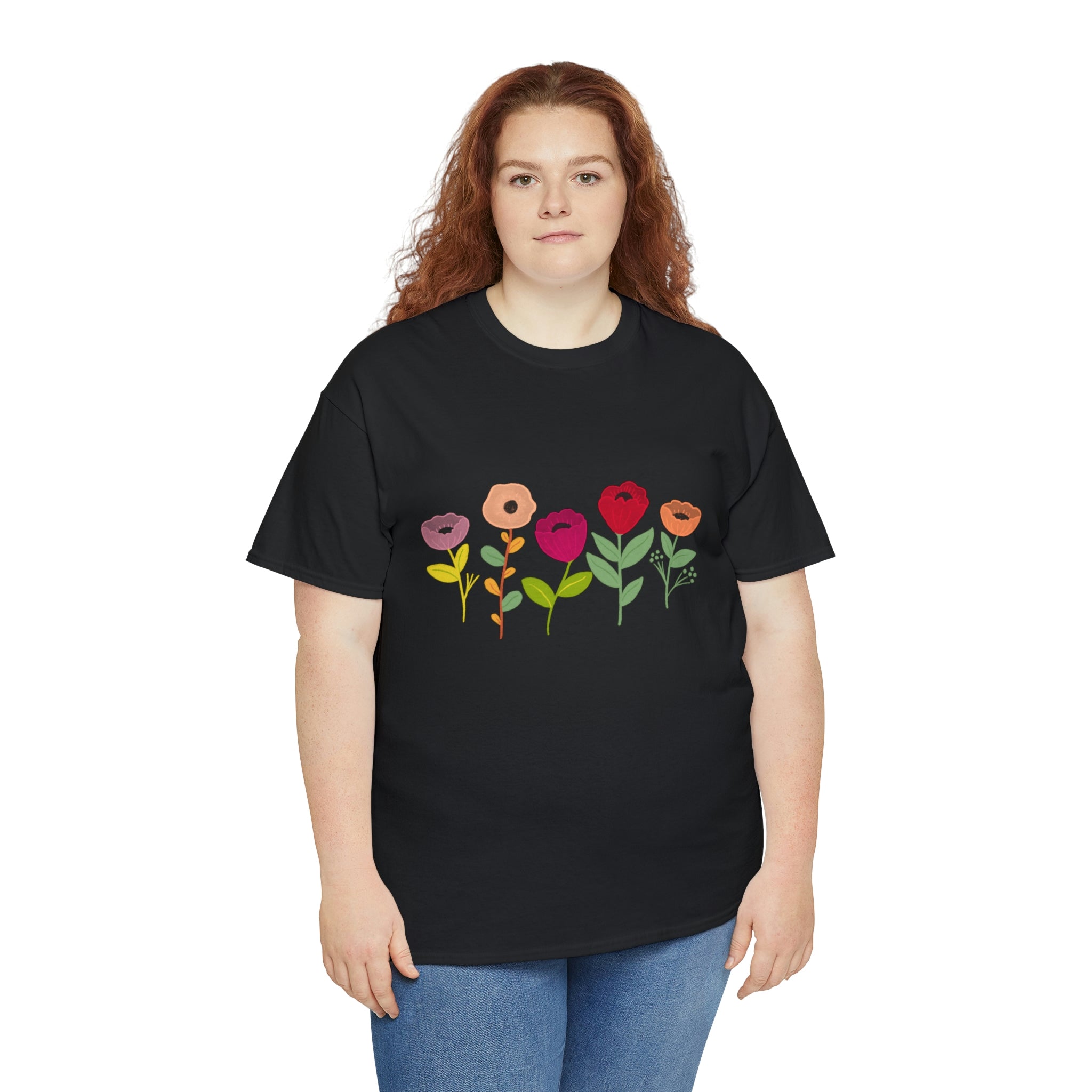 Spring Flowers Unisex Heavy Cotton Tee