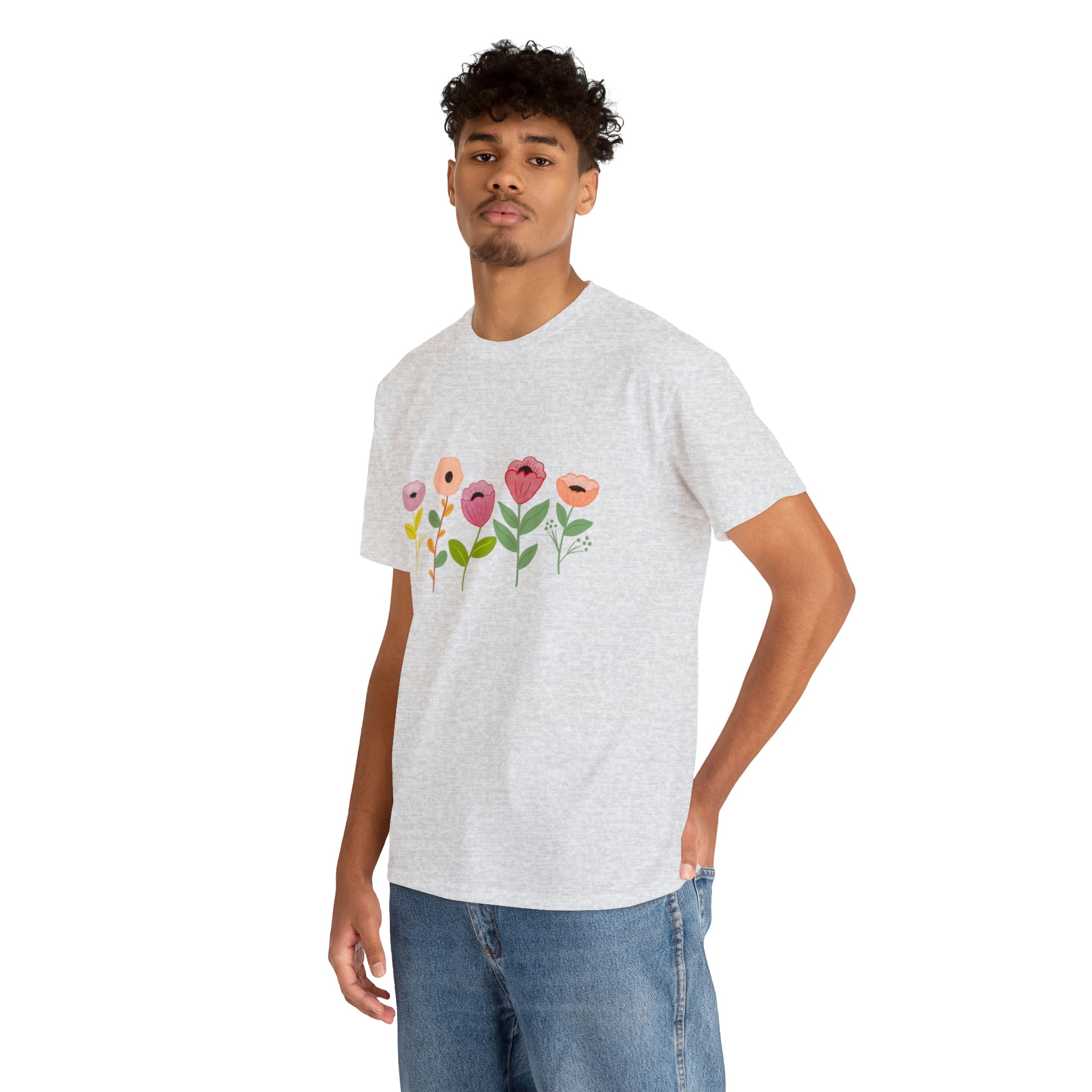 Spring Flowers Unisex Heavy Cotton Tee