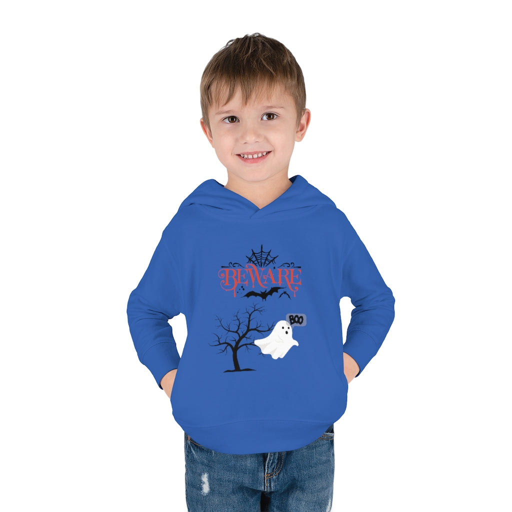 Beware Boo Toddler Pullover Fleece Hoodie