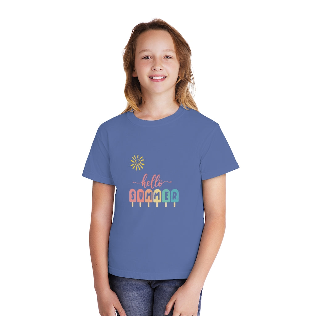 Sunny Hello Summer Youth Midweight Tee