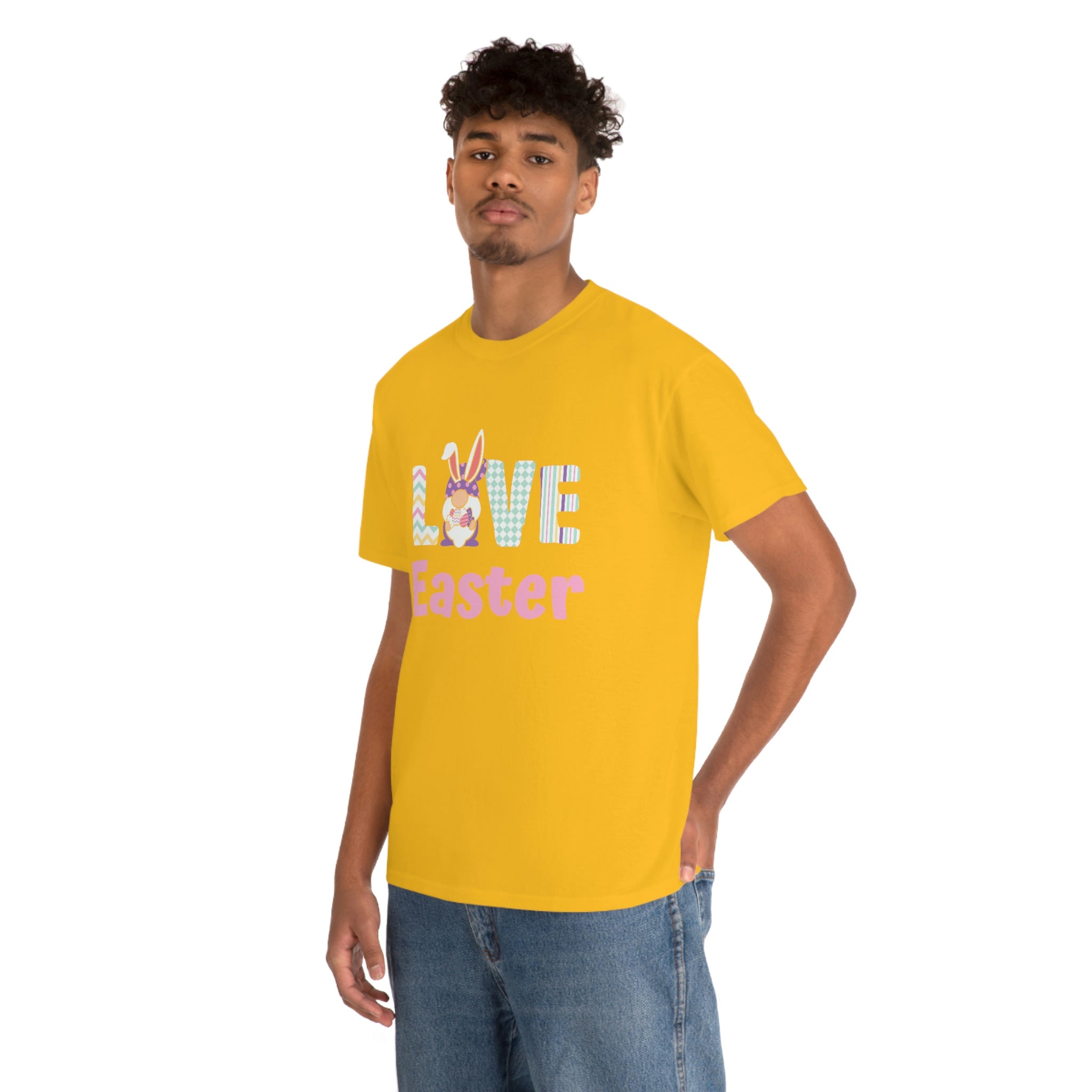 Gnome Love Easter Unisex Heavy Cotton Tee