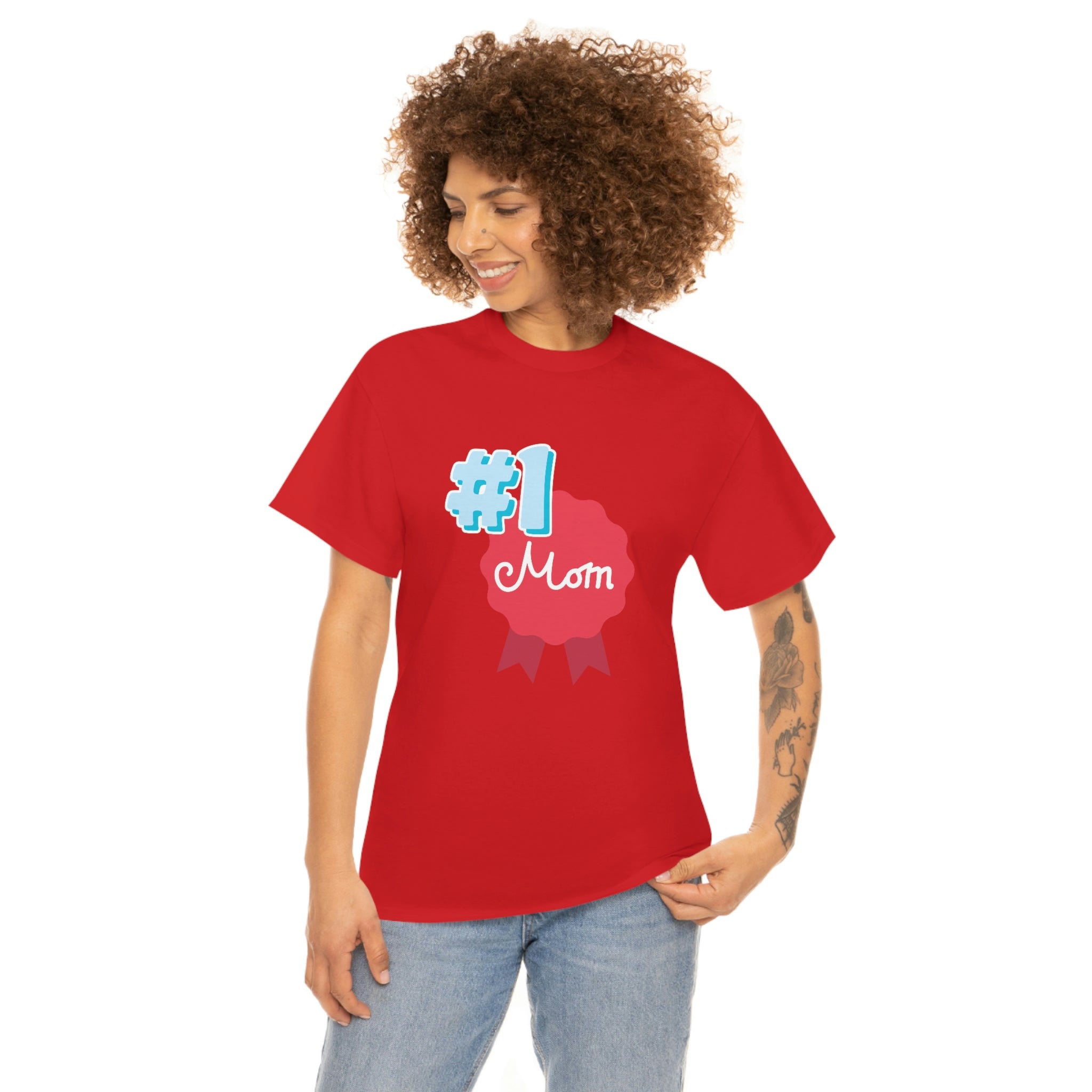 Mom You're No.1 Unisex Heavy Cotton Tee