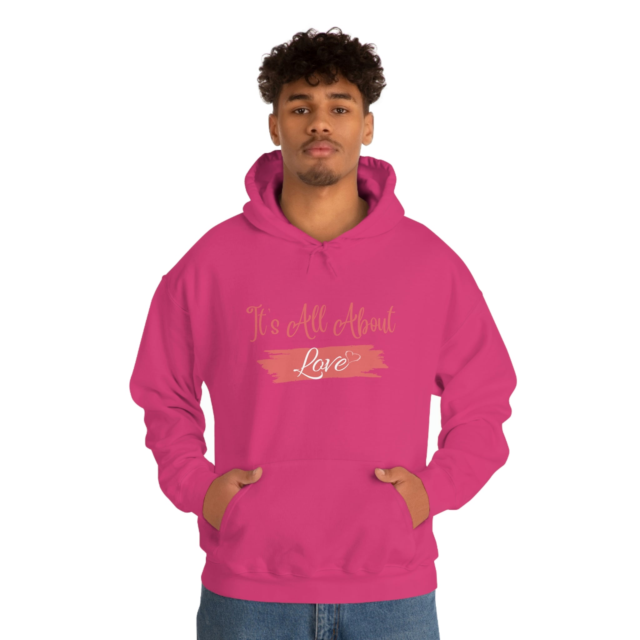 It's All About Love Unisex Heavy Blend™ Hooded Sweatshirt