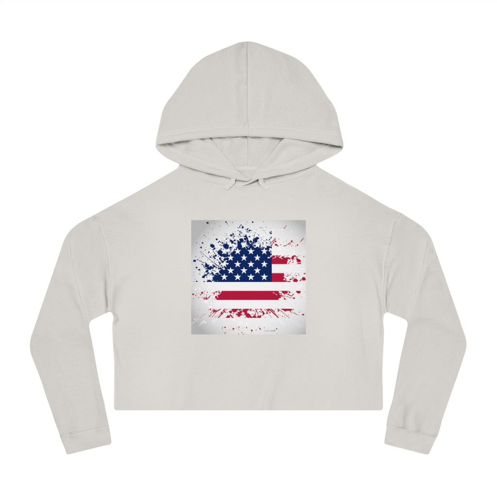 Old Glory Women’s Cropped Hooded Sweatshirt Old Glory