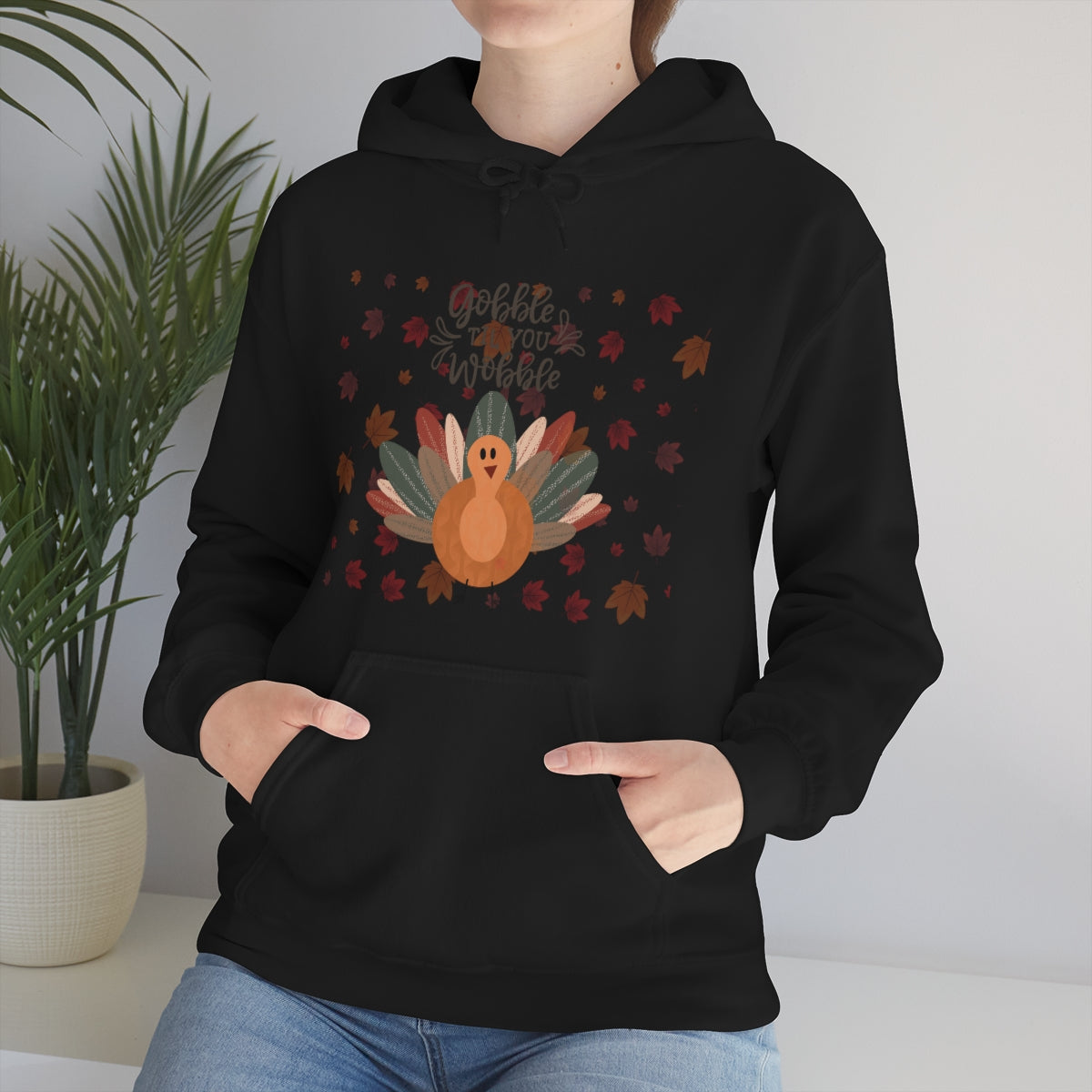 Gobble Til You Wobble Unisex Heavy Blend™ Hooded Sweatshirt