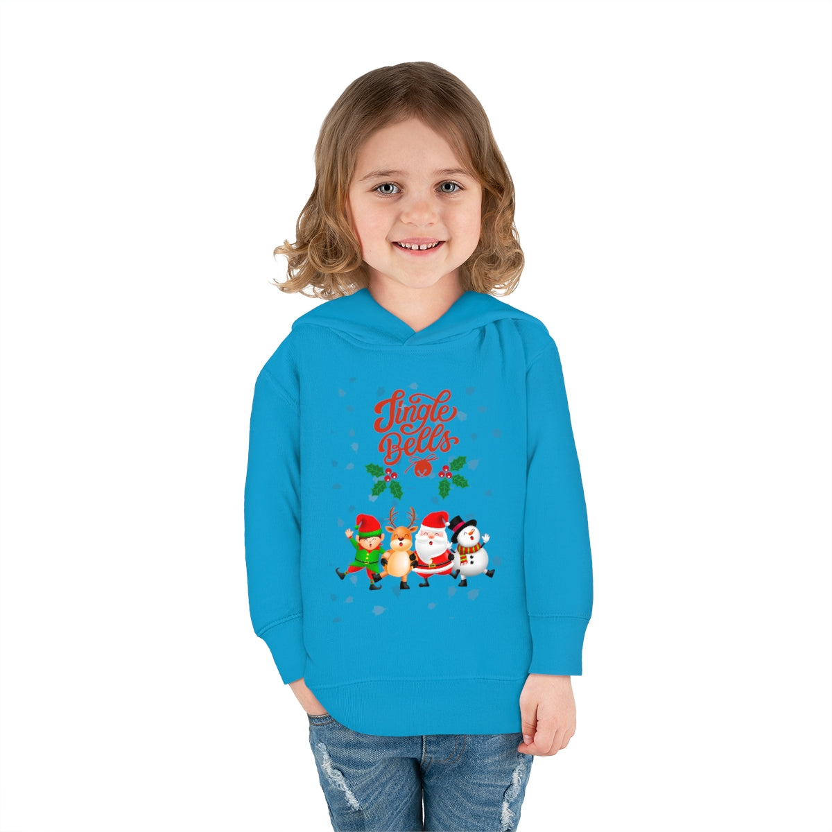 Jingle Bells Toddler Pullover Fleece Hoodie