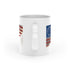 USA Flag Heart-Shaped Mug