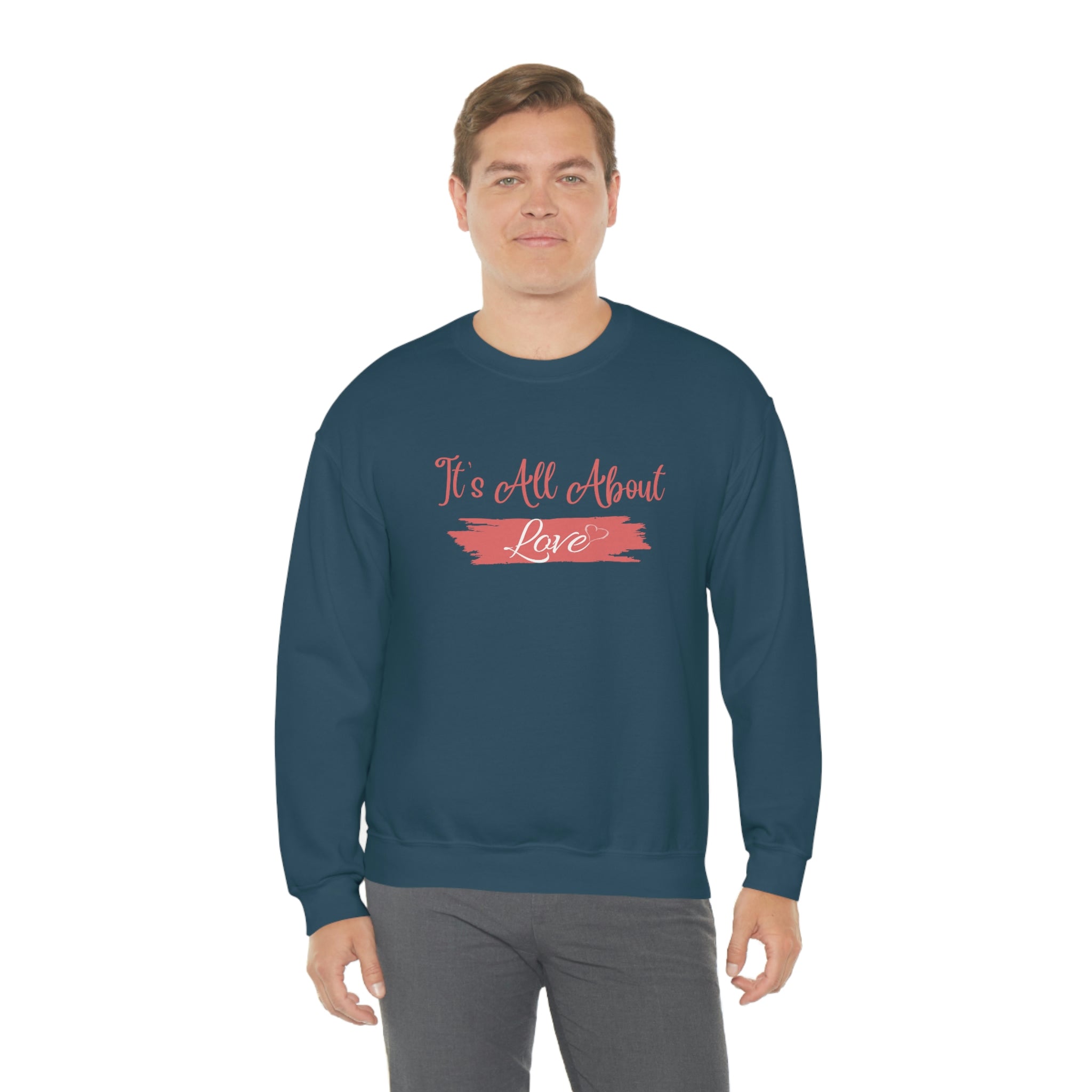 It's All About Love Unisex Heavy Blend™ Crewneck Sweatshirt