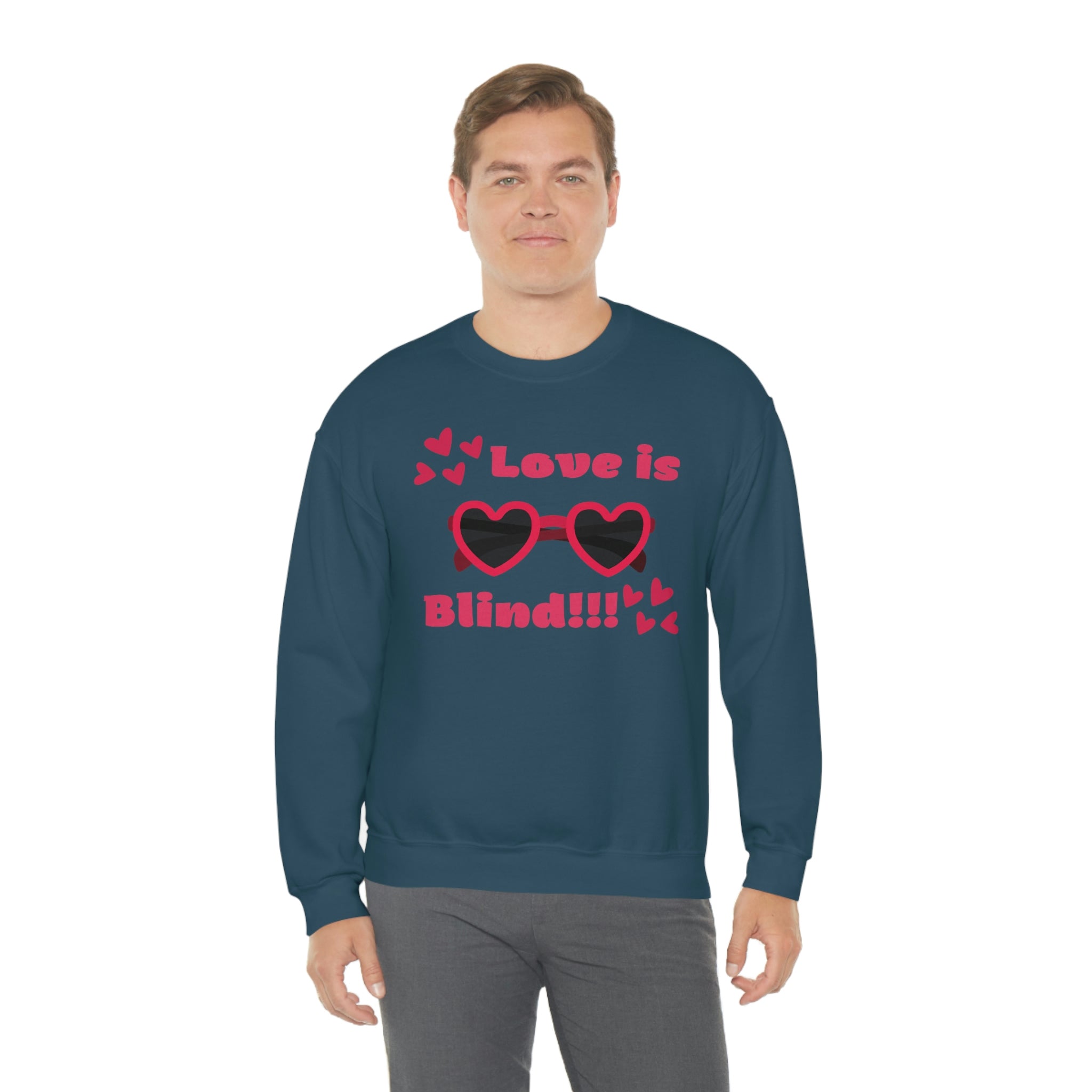 Love Is Blind!!! Unisex Heavy Blend™ Crewneck Sweatshirt