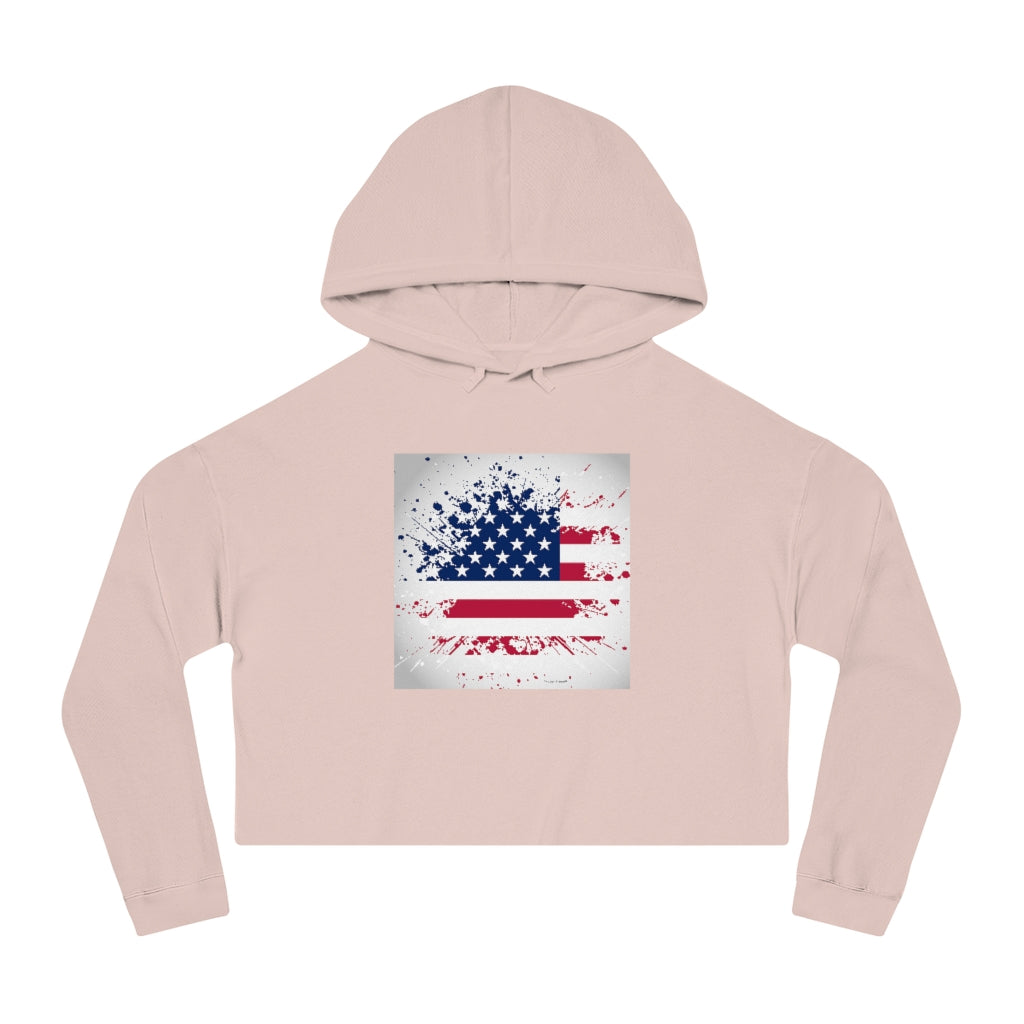 Old Glory Women’s Cropped Hooded Sweatshirt Old Glory