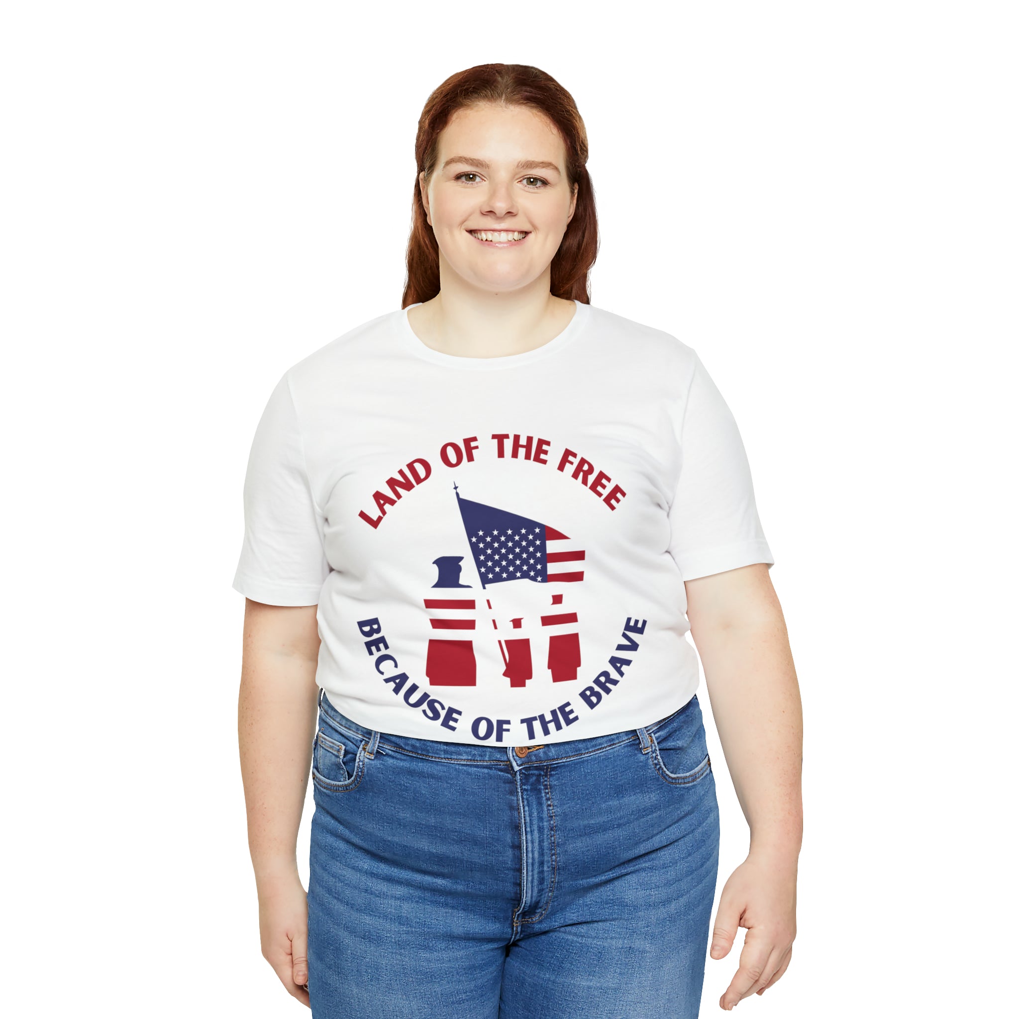 Memorial Day Land Of The Free Unisex Jersey Short Sleeve Tee