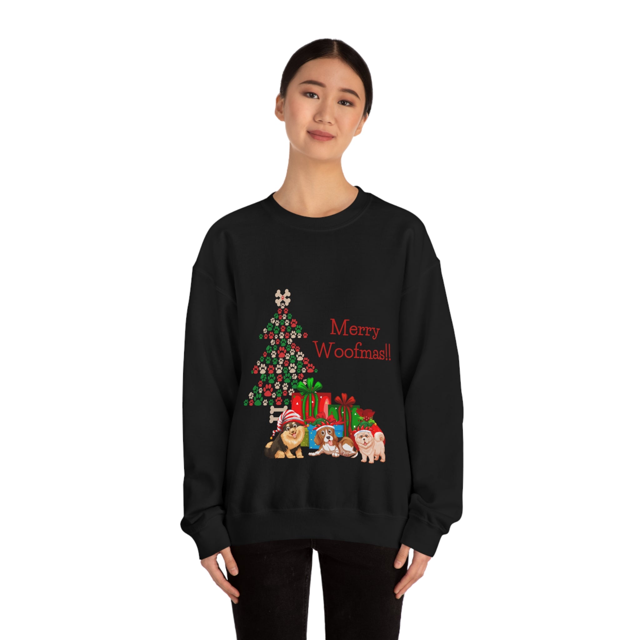 Merry Woolfmas Unisex Heavy Blend™ Crewneck Sweatshirt