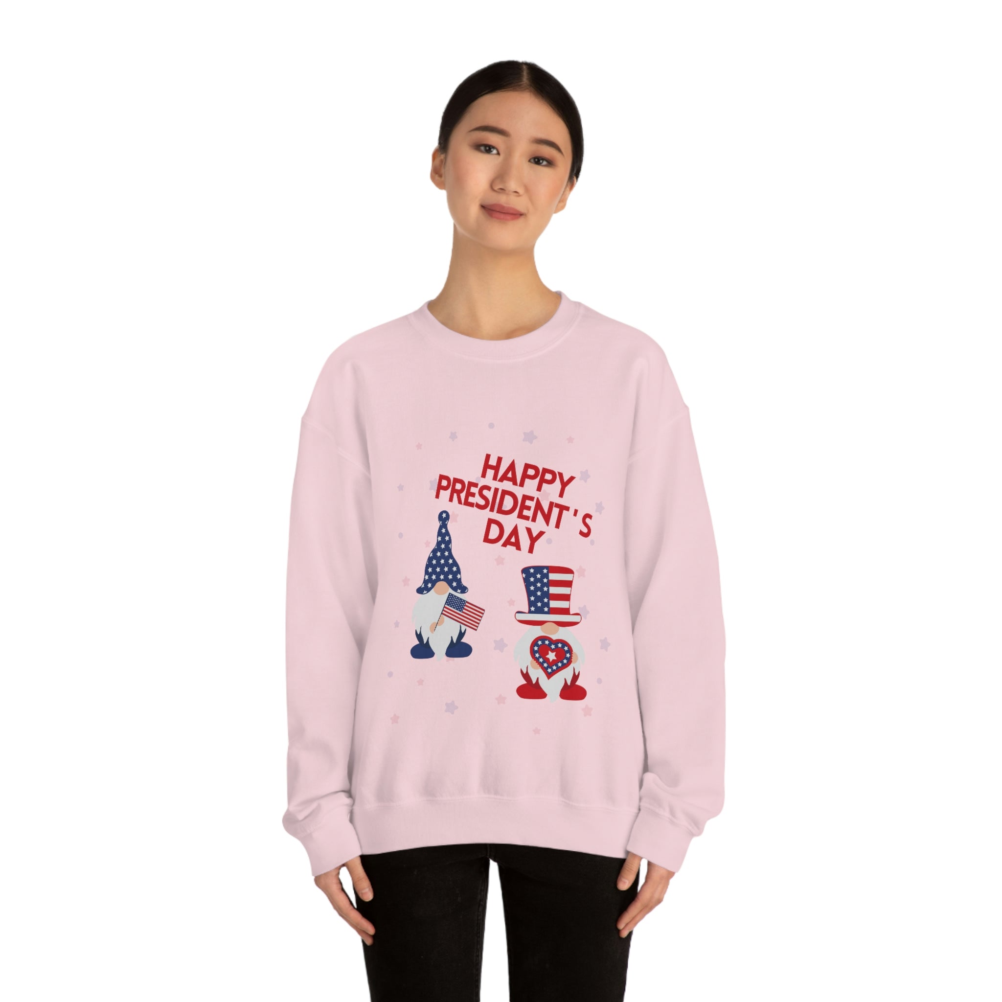 Happy President's Day Gnome Unisex Heavy Blend™ Crewneck Sweatshirt