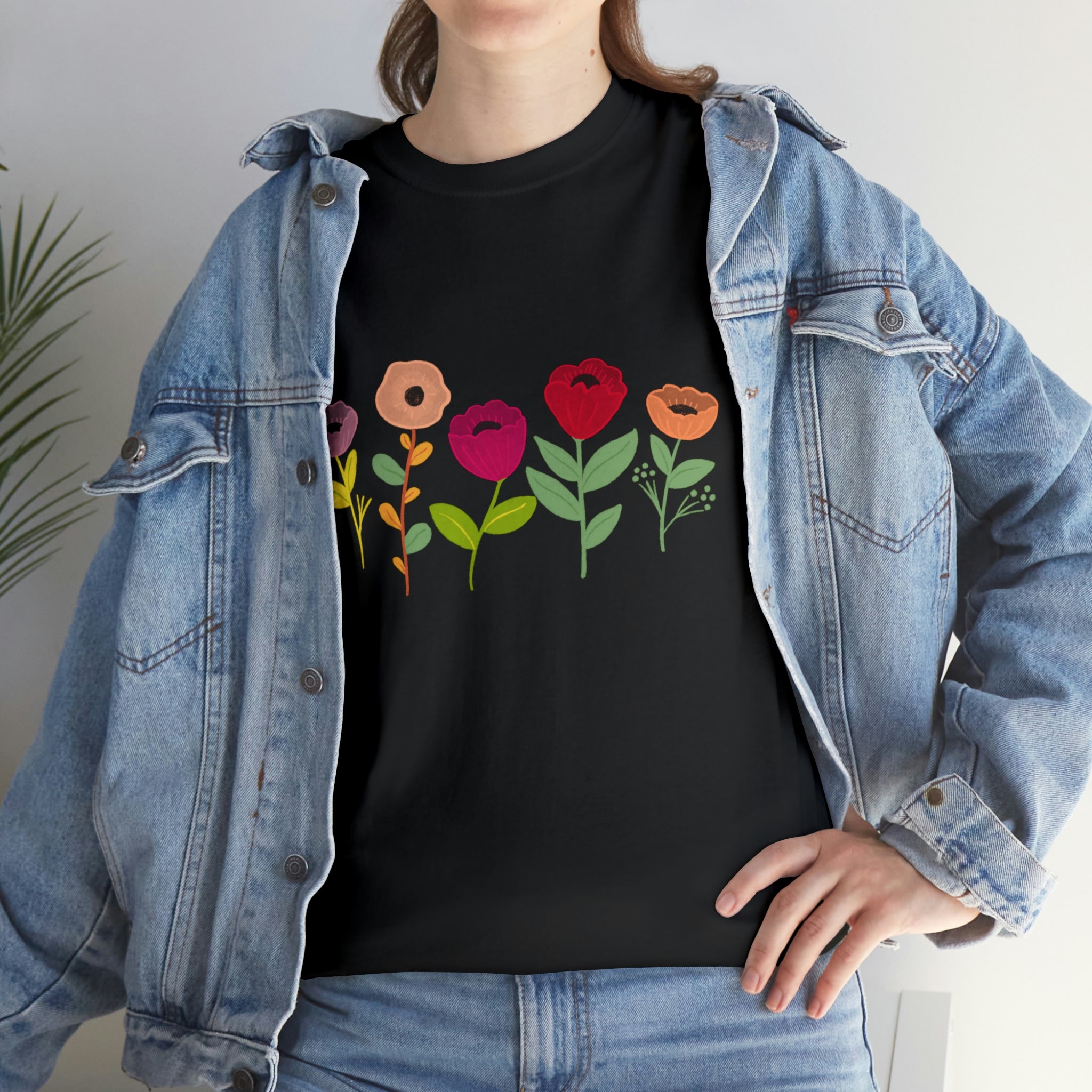 Spring Flowers Unisex Heavy Cotton Tee