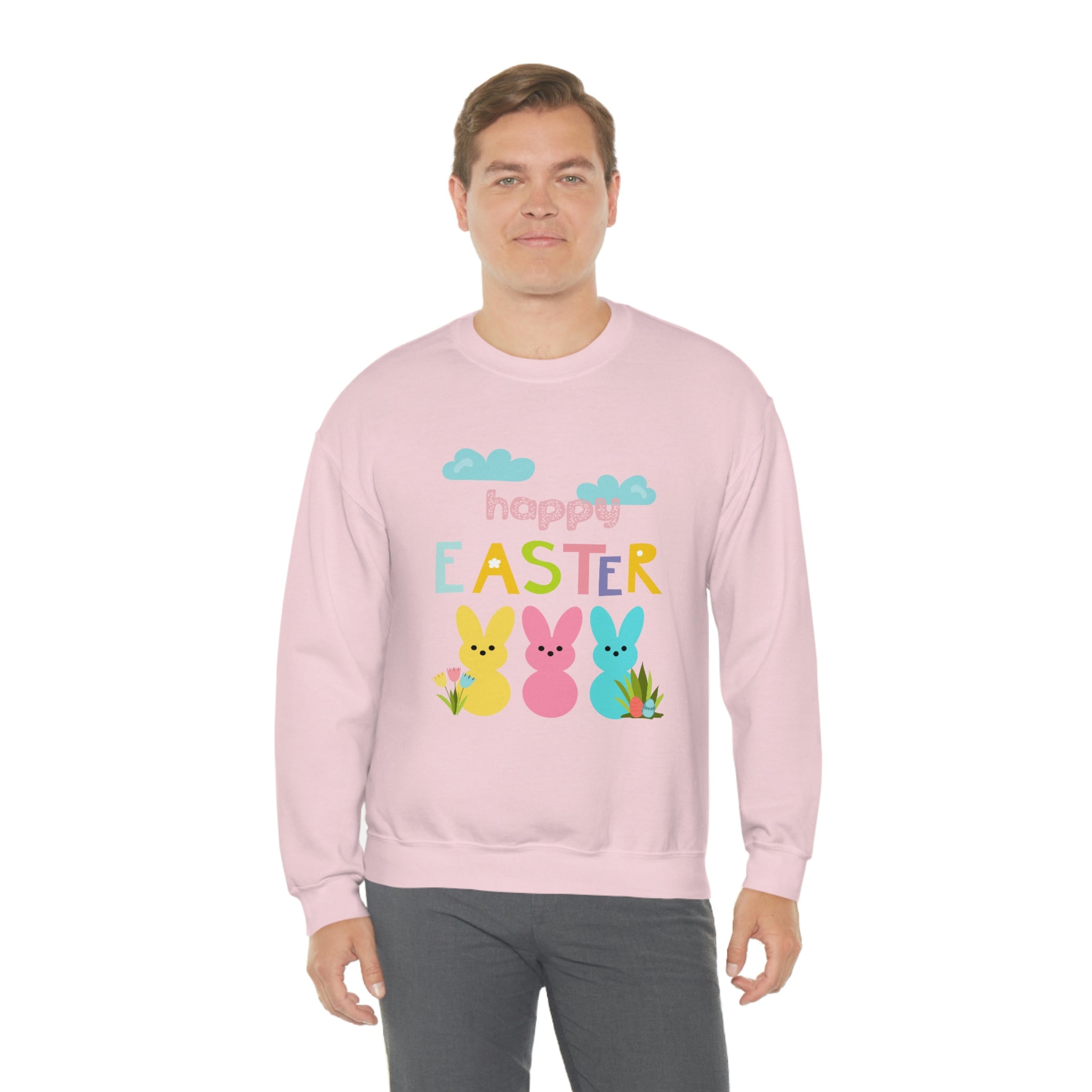 Happy Easter Bunny Unisex Heavy Blend™ Crewneck Sweatshirt