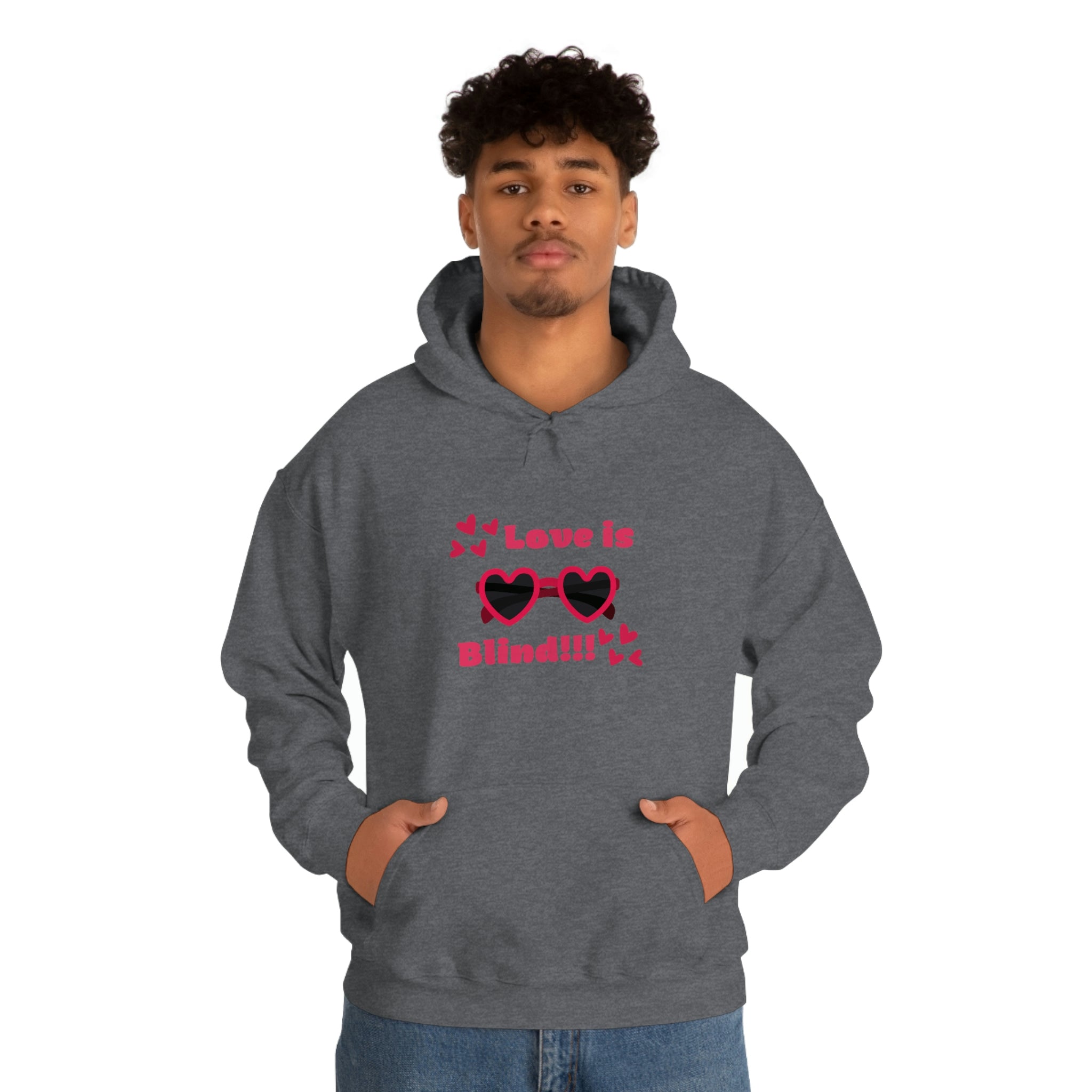 Love Is Blind!!! Unisex Heavy Blend™ Hooded Sweatshirt