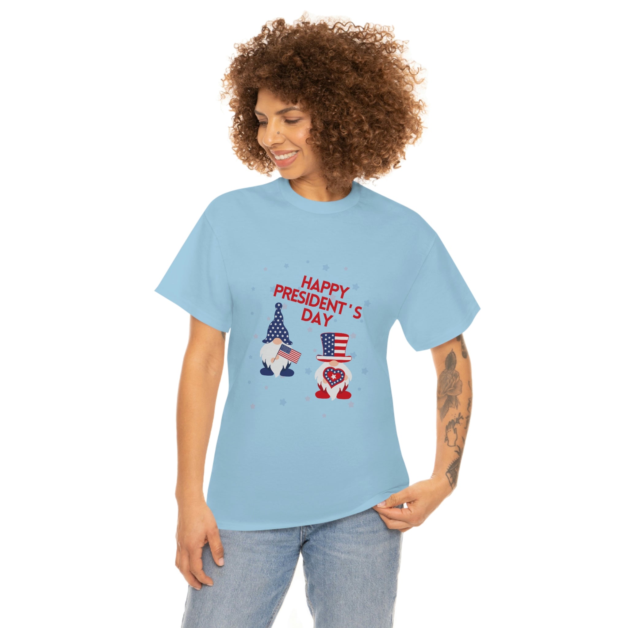 Happy President's Day Gnome Unisex Heavy Cotton Tee