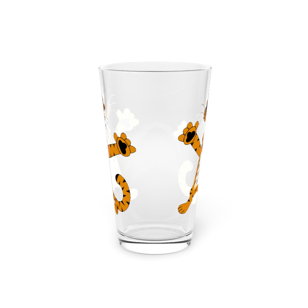 Tiger Pint Glass, 16oz