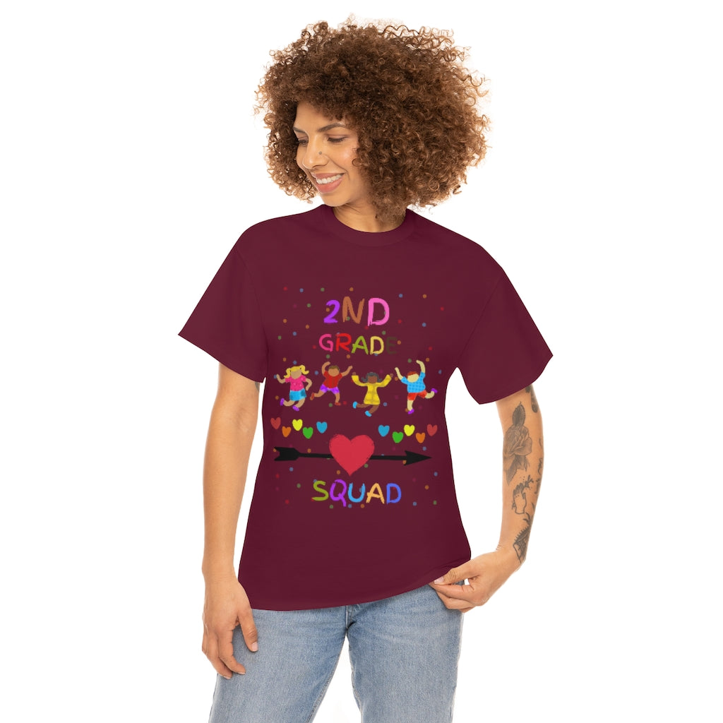 2nd Grade Squad Unisex Heavy Cotton Tee