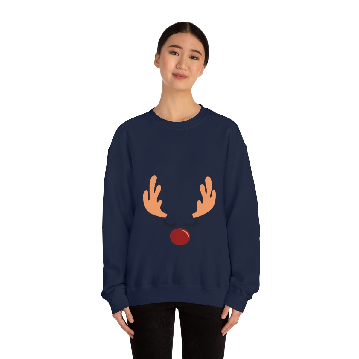 Reindeer Christmas Unisex Heavy Blend™ Crewneck Sweatshirt