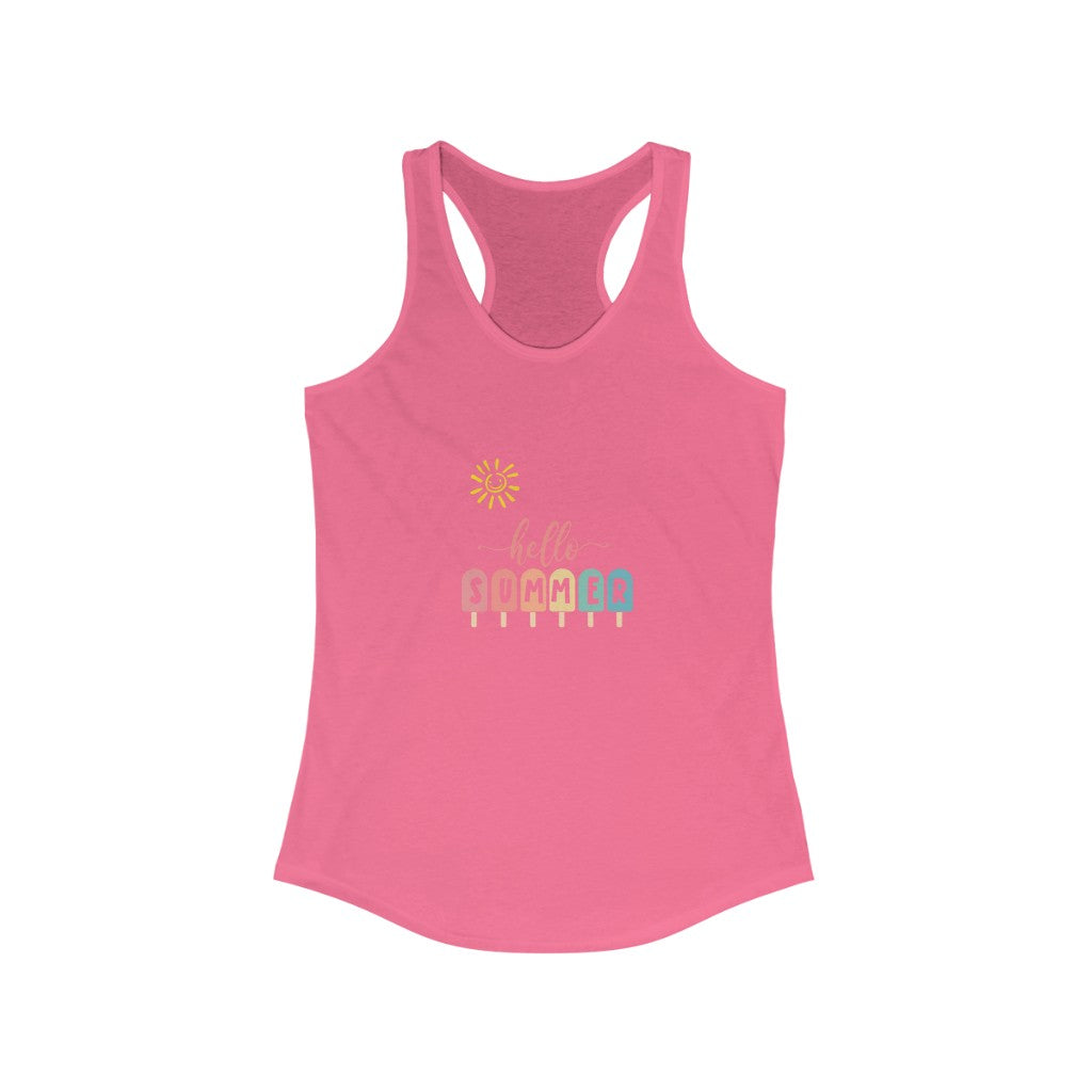 Sunny Hello Summer Women's Ideal Racerback Tank