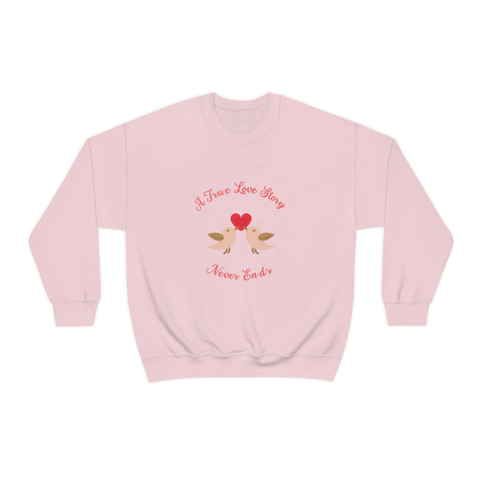 A True Love Story Never Ends Unisex Heavy Blend™ Crewneck Sweatshirt