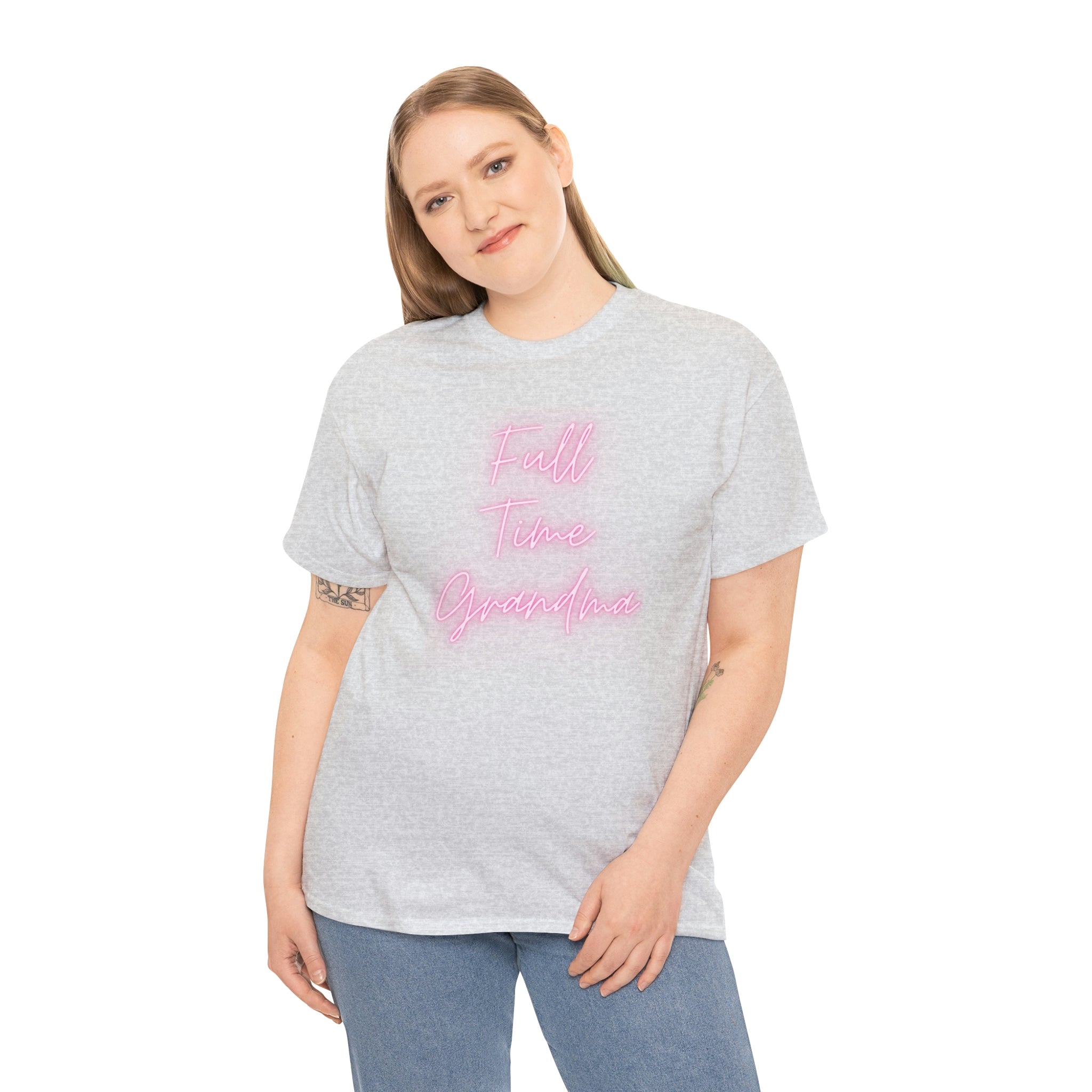 Full Time Grandma Unisex Heavy Cotton Tee