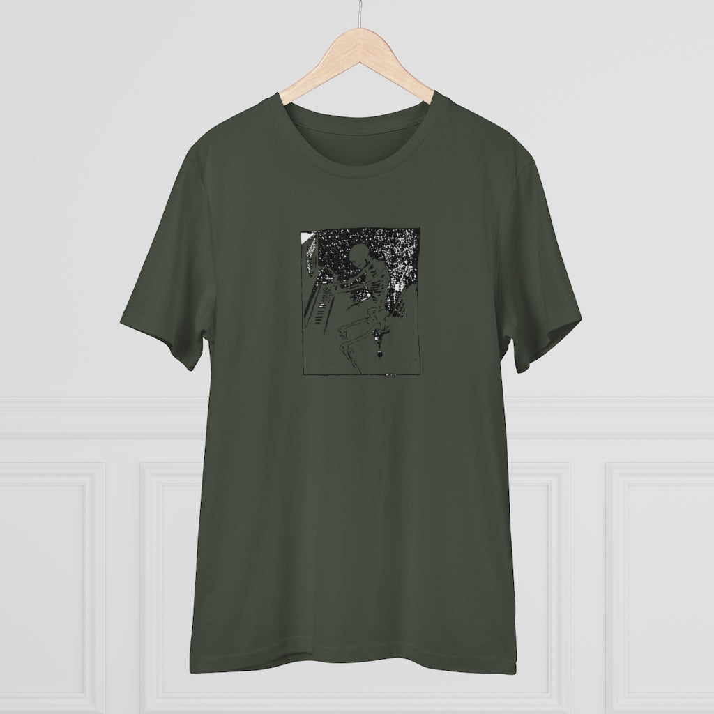 Skeleton Piano Player Organic Creator T-shirt - Unisex