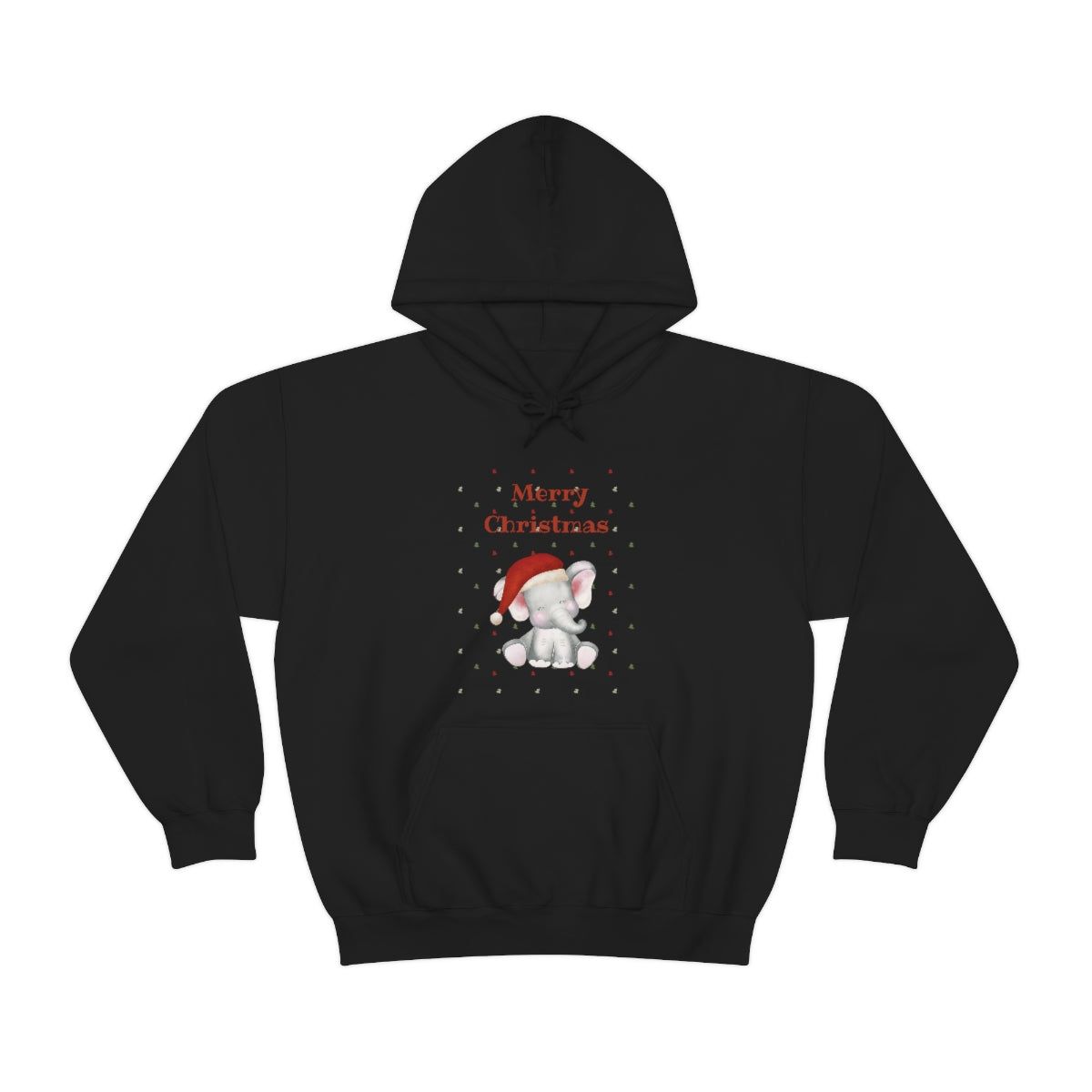 Cute Christmas Elephant Unisex Heavy Blend™ Hooded Sweatshirt