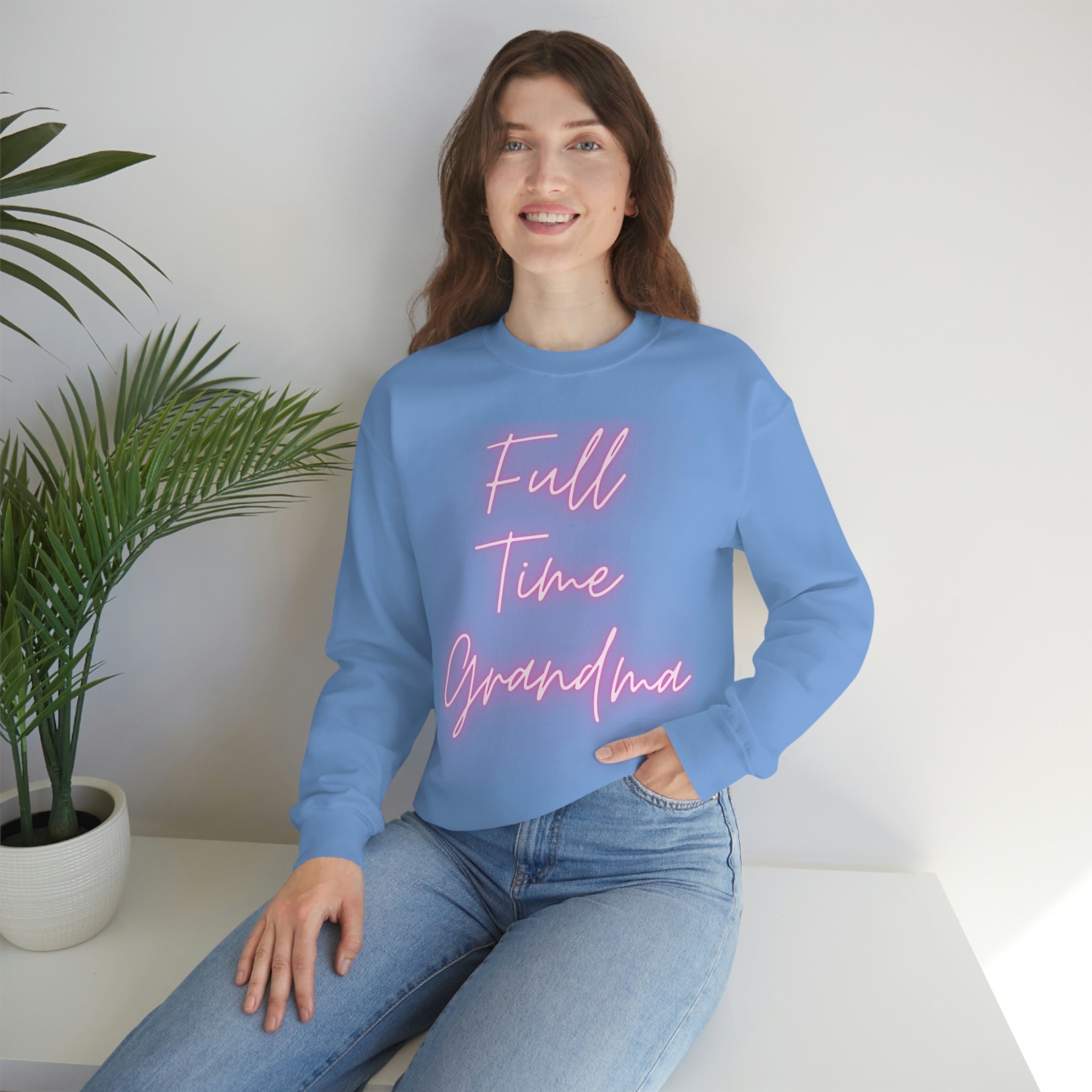 Full Time Grandma Unisex Heavy Blend™ Crewneck Sweatshirt