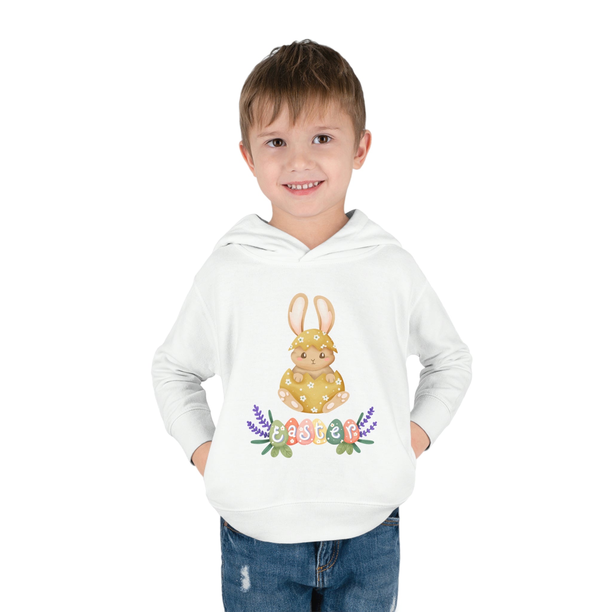 Easter Hunt Is On Toddler Pullover Fleece Hoodie