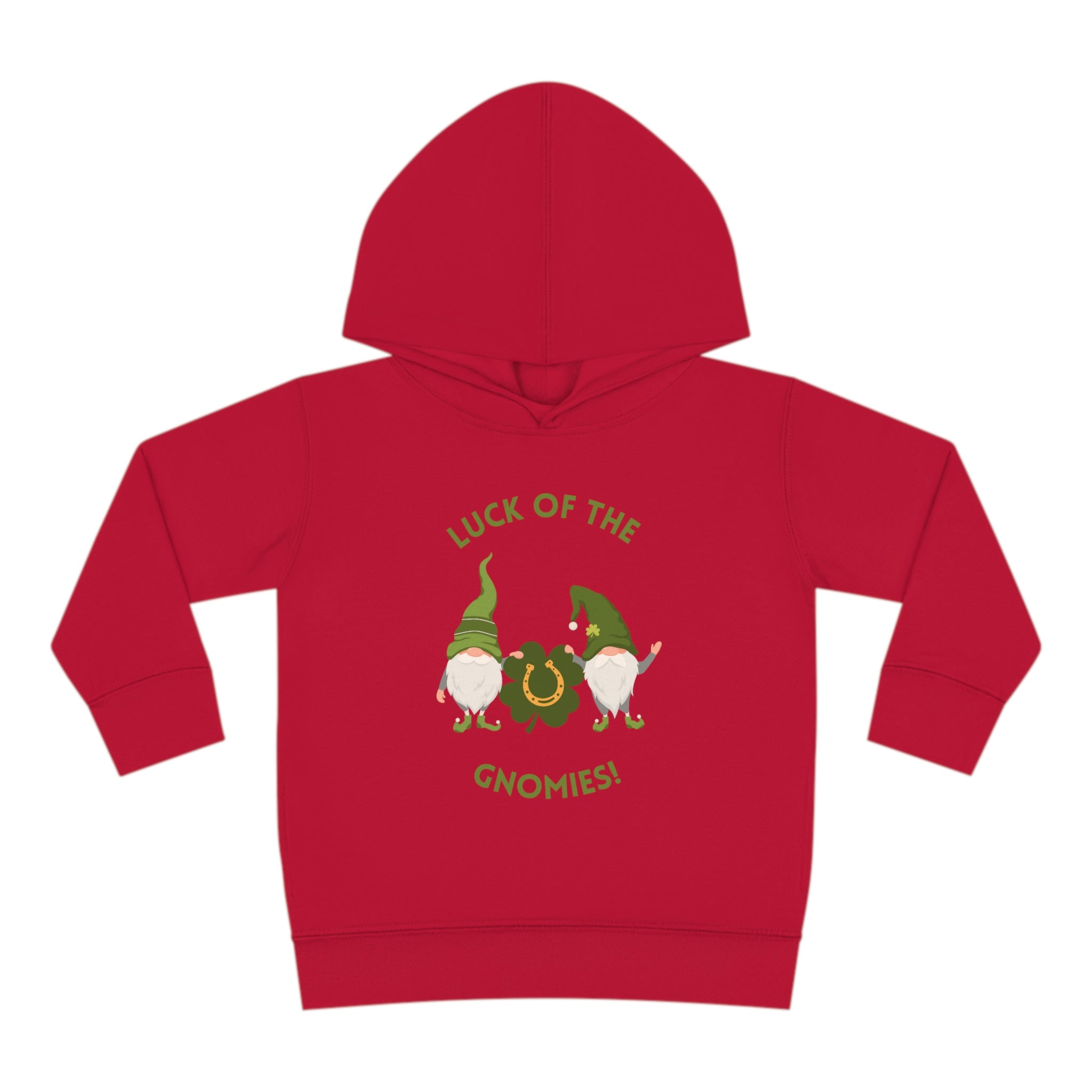 The Luck Of The Gnomies! Toddler Pullover Fleece Hoodie