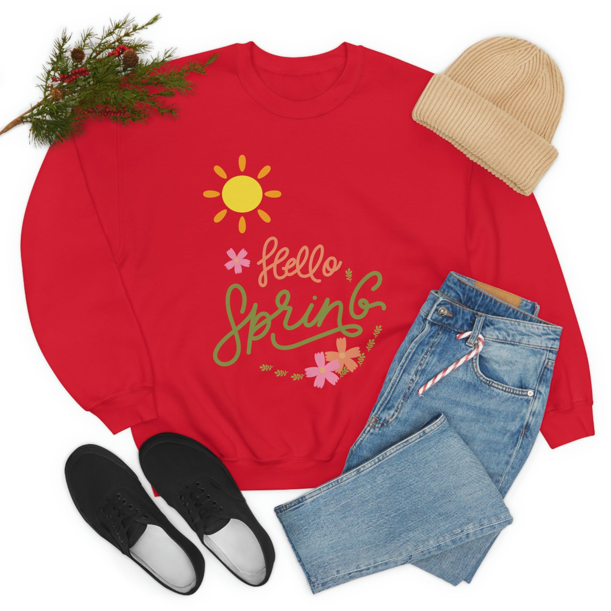 Spring Sunshine Unisex Heavy Blend™ Crewneck Sweatshirt