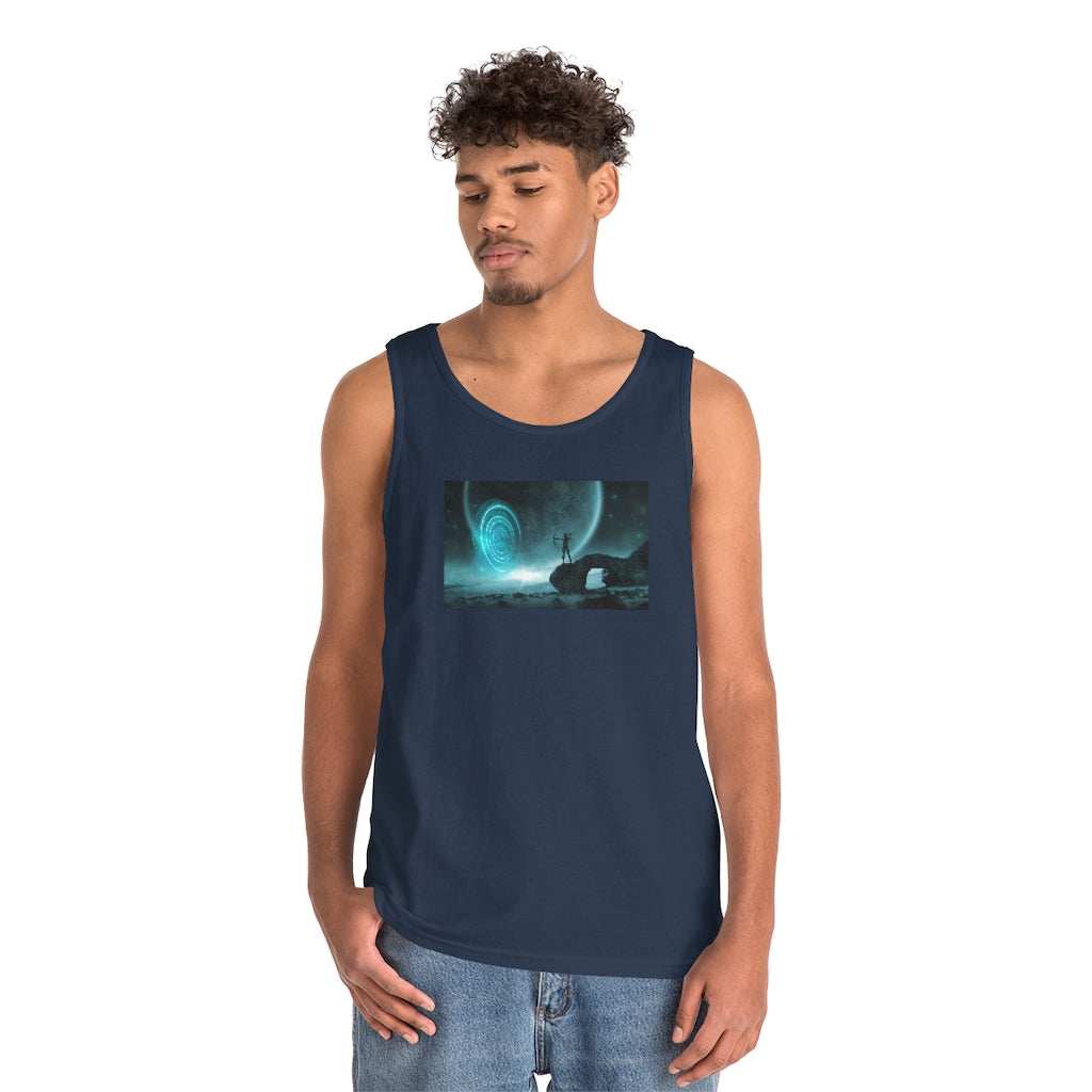 Mystical Moon Unisex Heavy Cotton Tank Top