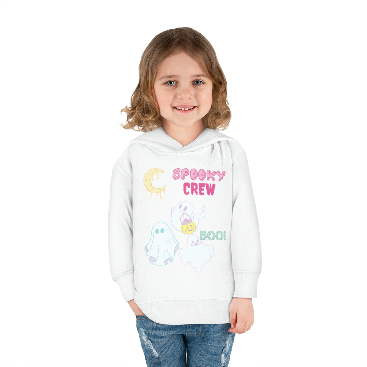 The Spooky Crew BOO Toddler Pullover Fleece Hoodie