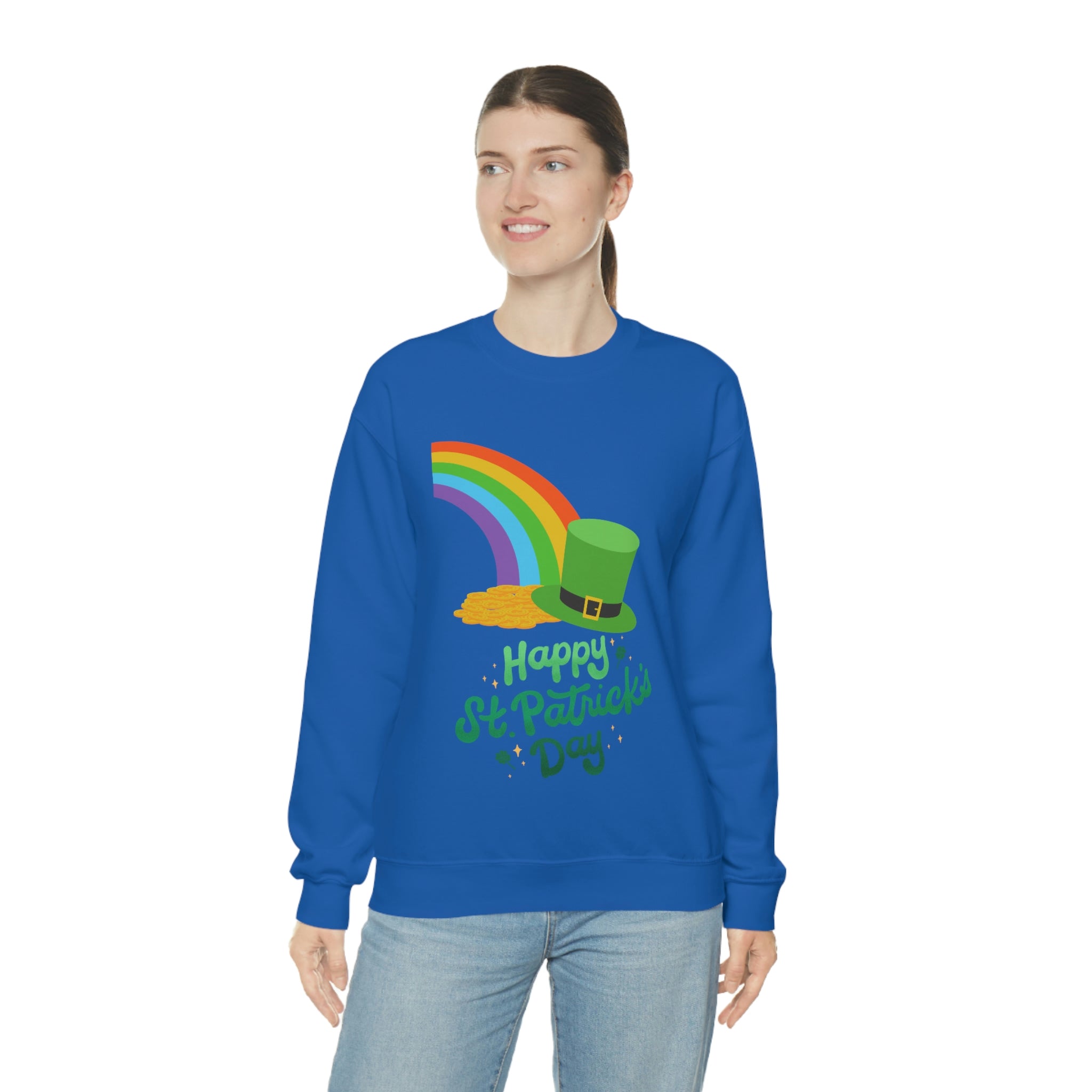 Happy Saint Patrick Day Unisex Heavy Blend™ Crewneck Sweatshirt