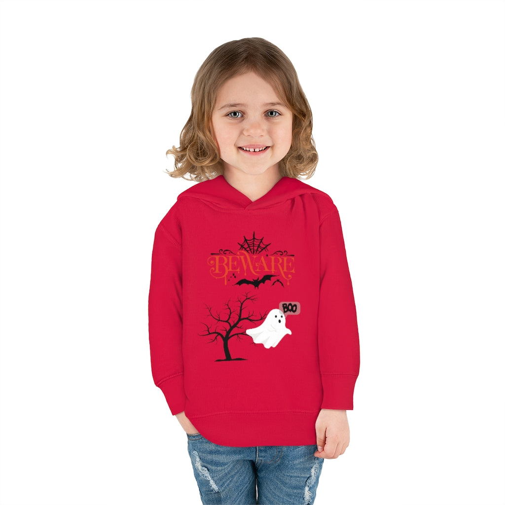 Beware Boo Toddler Pullover Fleece Hoodie