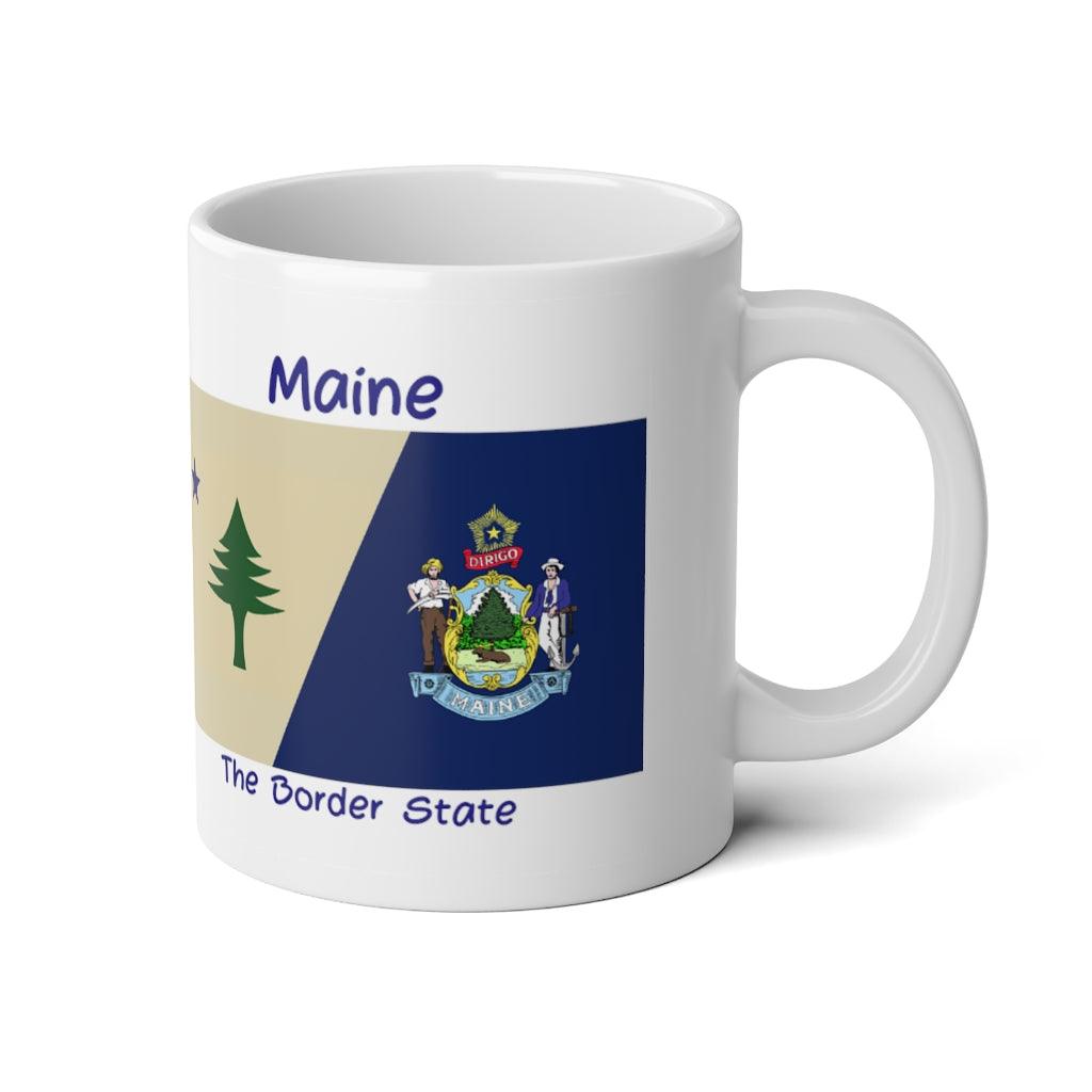 Maine State Flag Jumbo Mug, 20oz