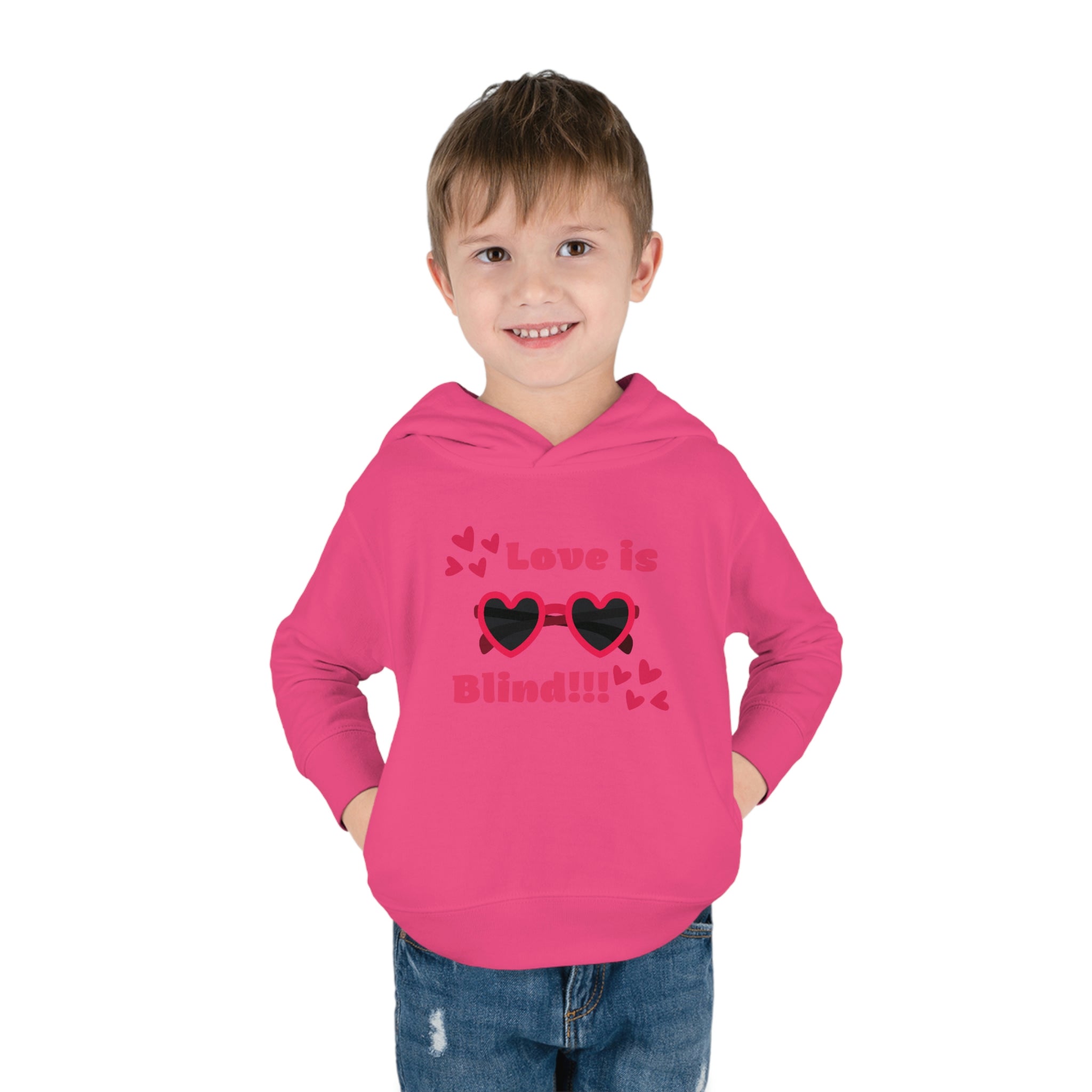 Love Is Blind!!! Toddler Pullover Fleece Hoodie